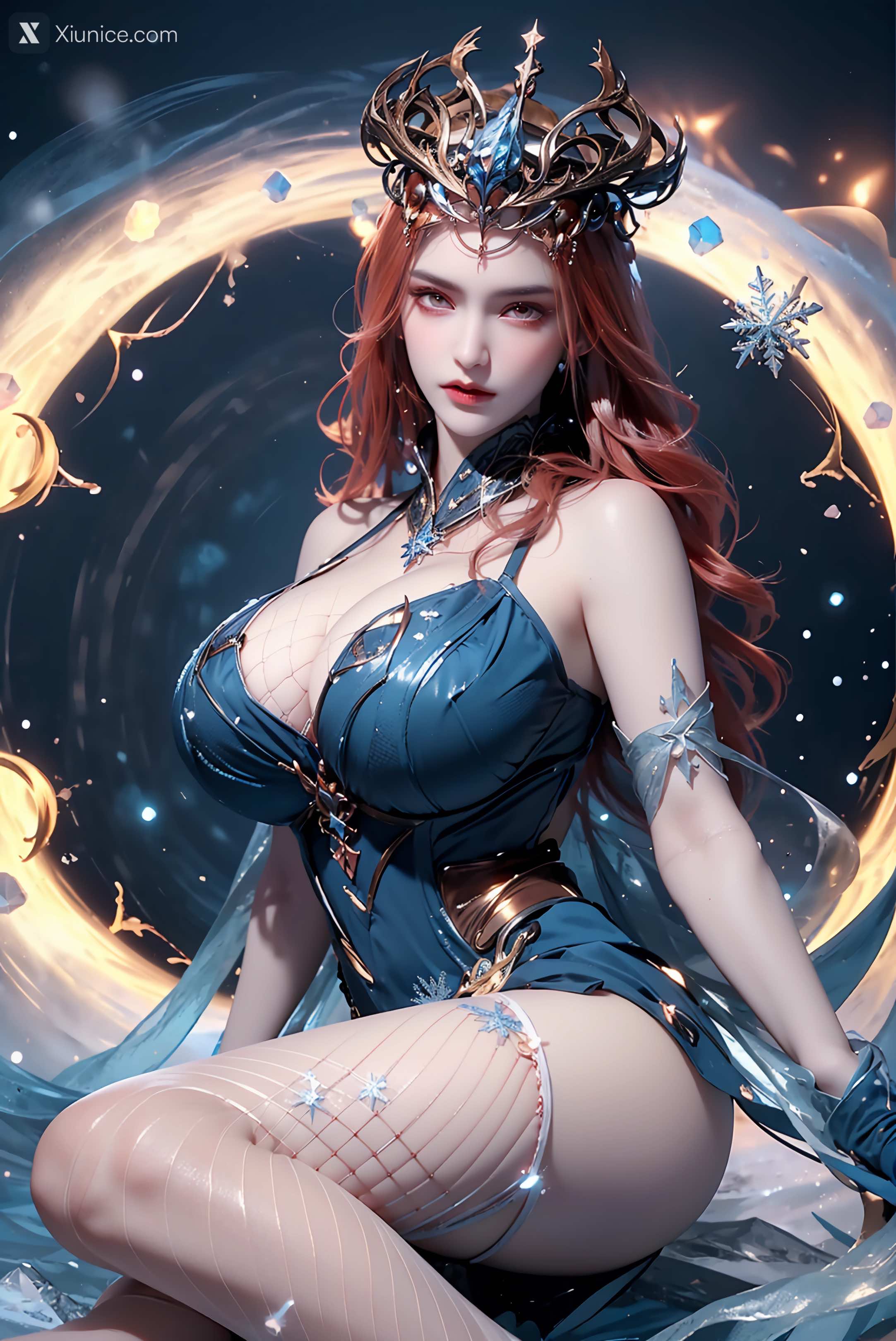 AI Girl Xiunice.com 武庚纪 女魃 冰雪公主 131