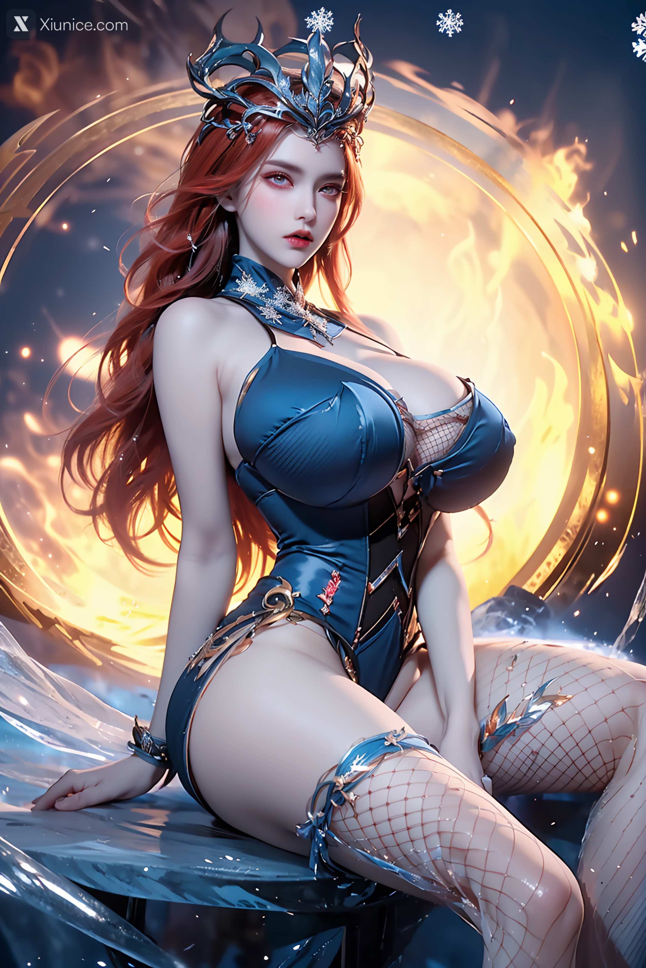 AI Girl Xiunice.com 武庚纪 女魃 冰雪公主 132