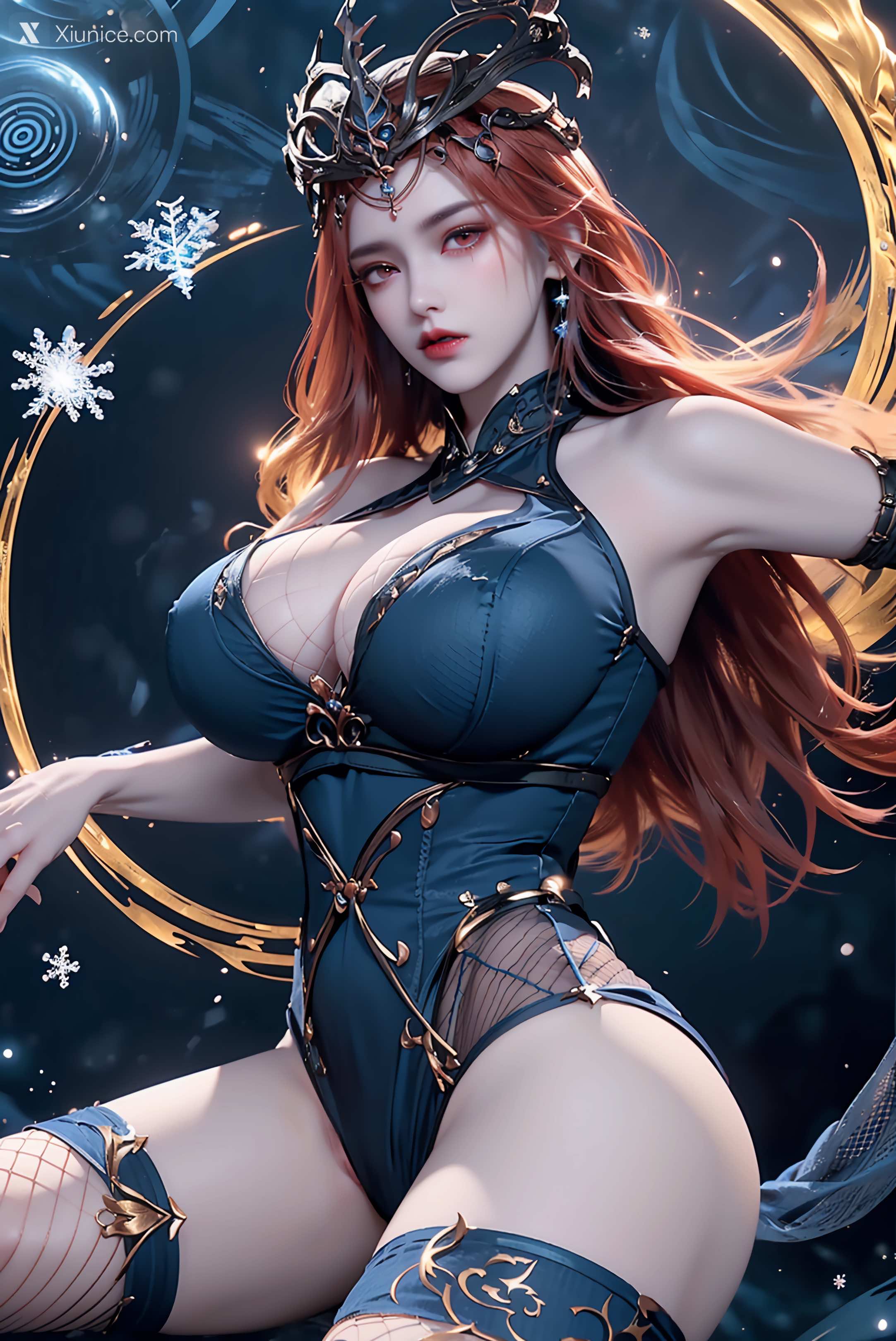 AI Girl Xiunice.com 武庚纪 女魃 冰雪公主 136