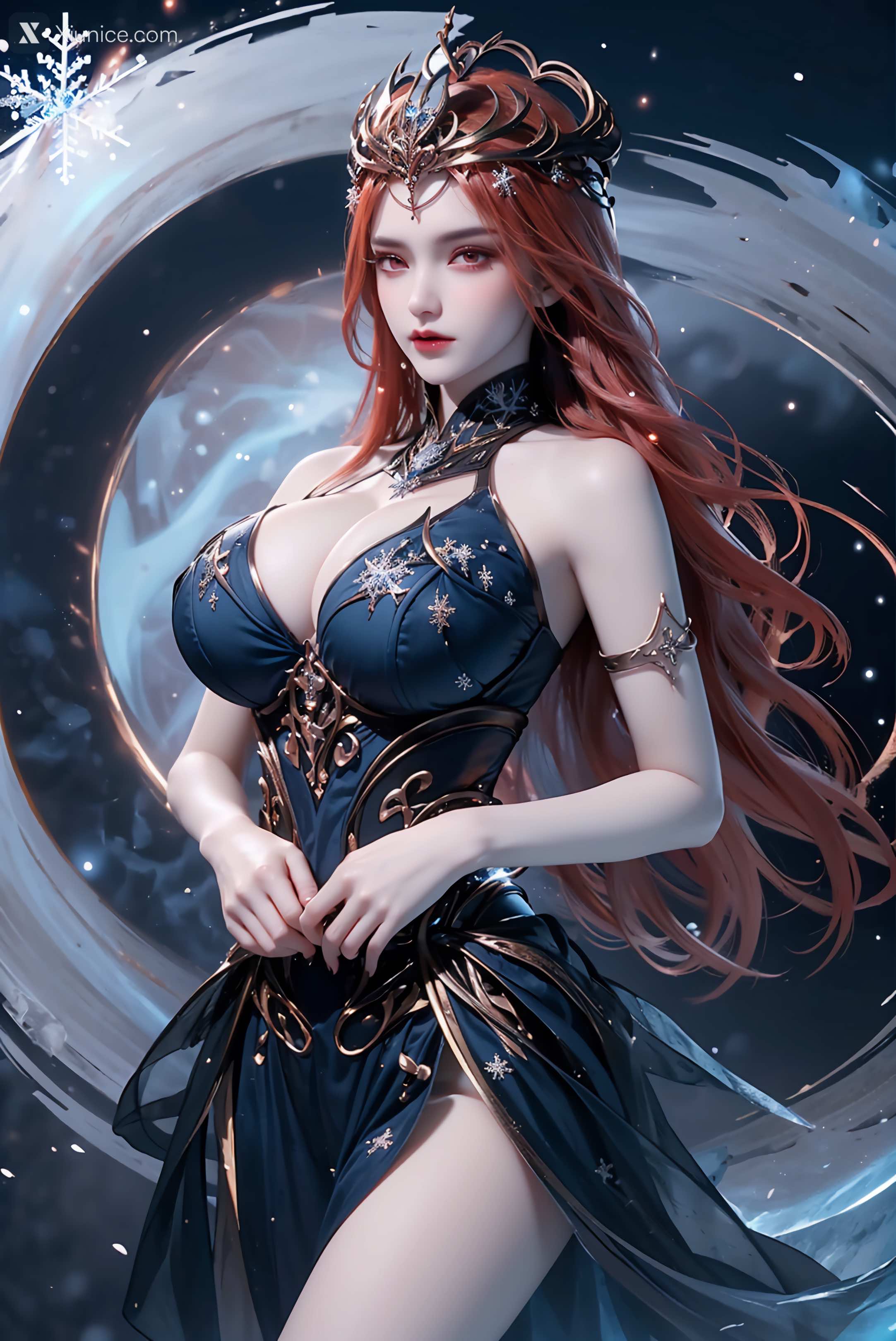 AI Girl Xiunice.com 武庚纪 女魃 冰雪公主 146
