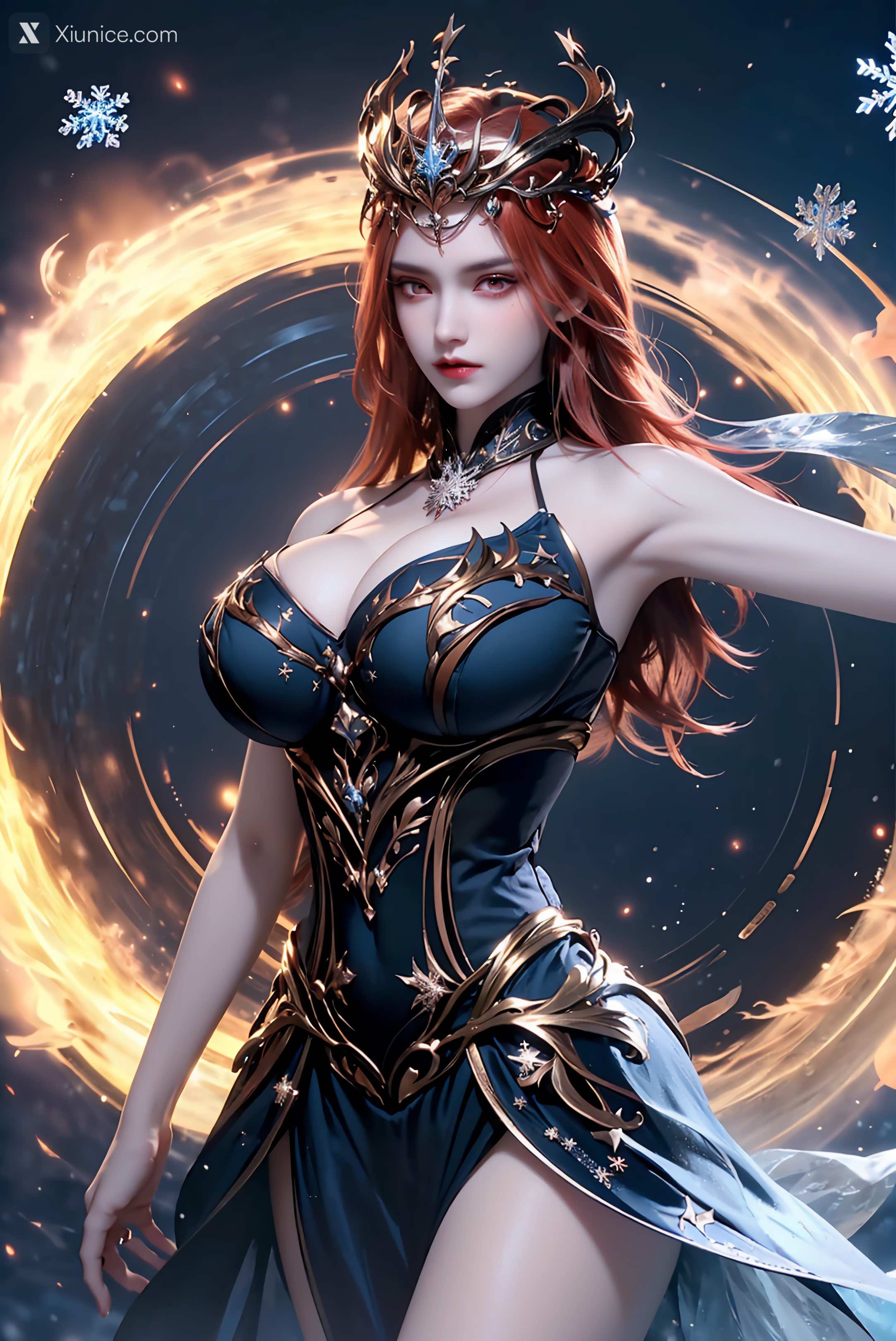 AI Girl Xiunice.com 武庚纪 女魃 冰雪公主 155