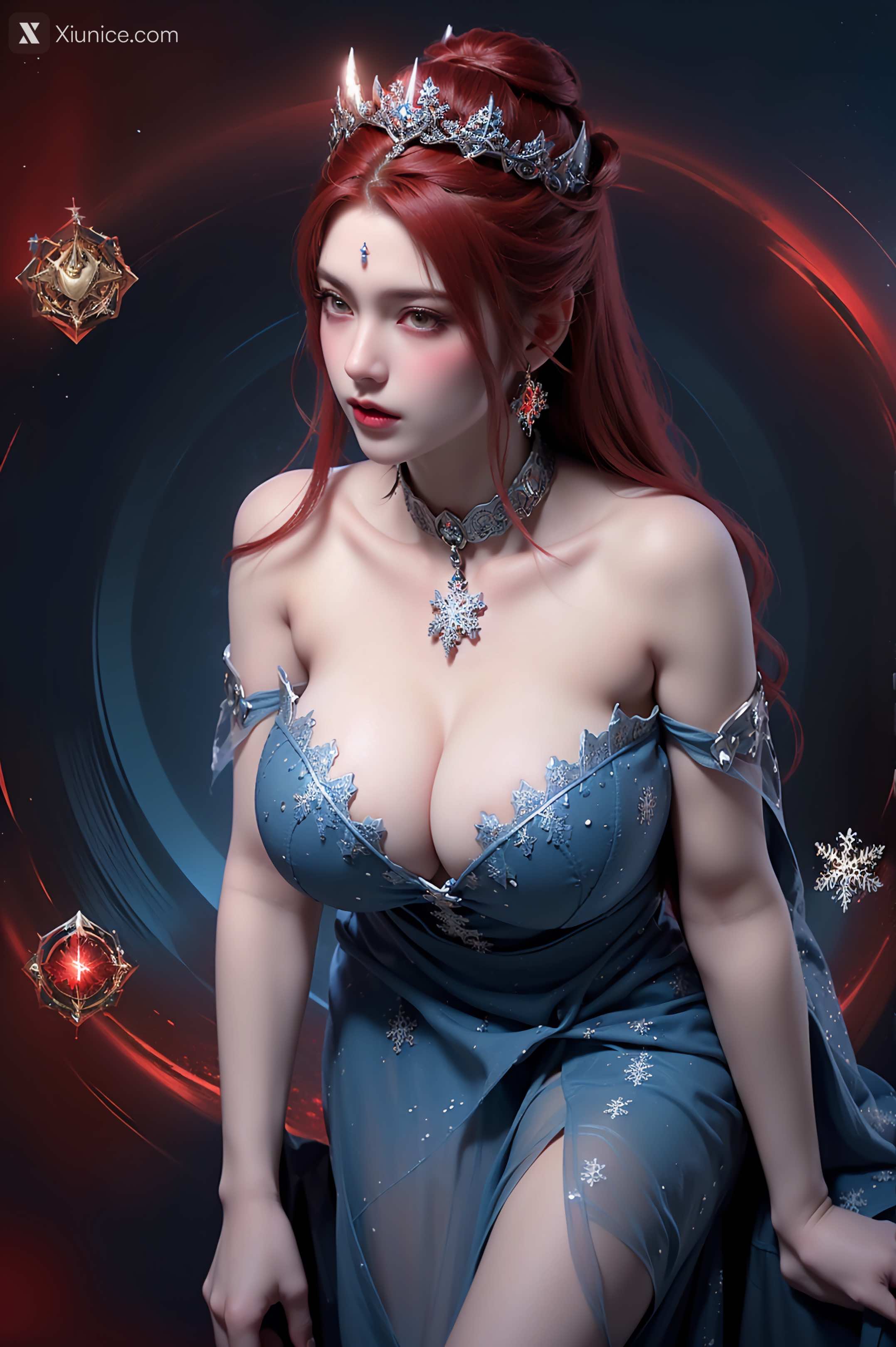 AI Girl Xiunice.com 武庚纪 女魃 冰雪公主 158
