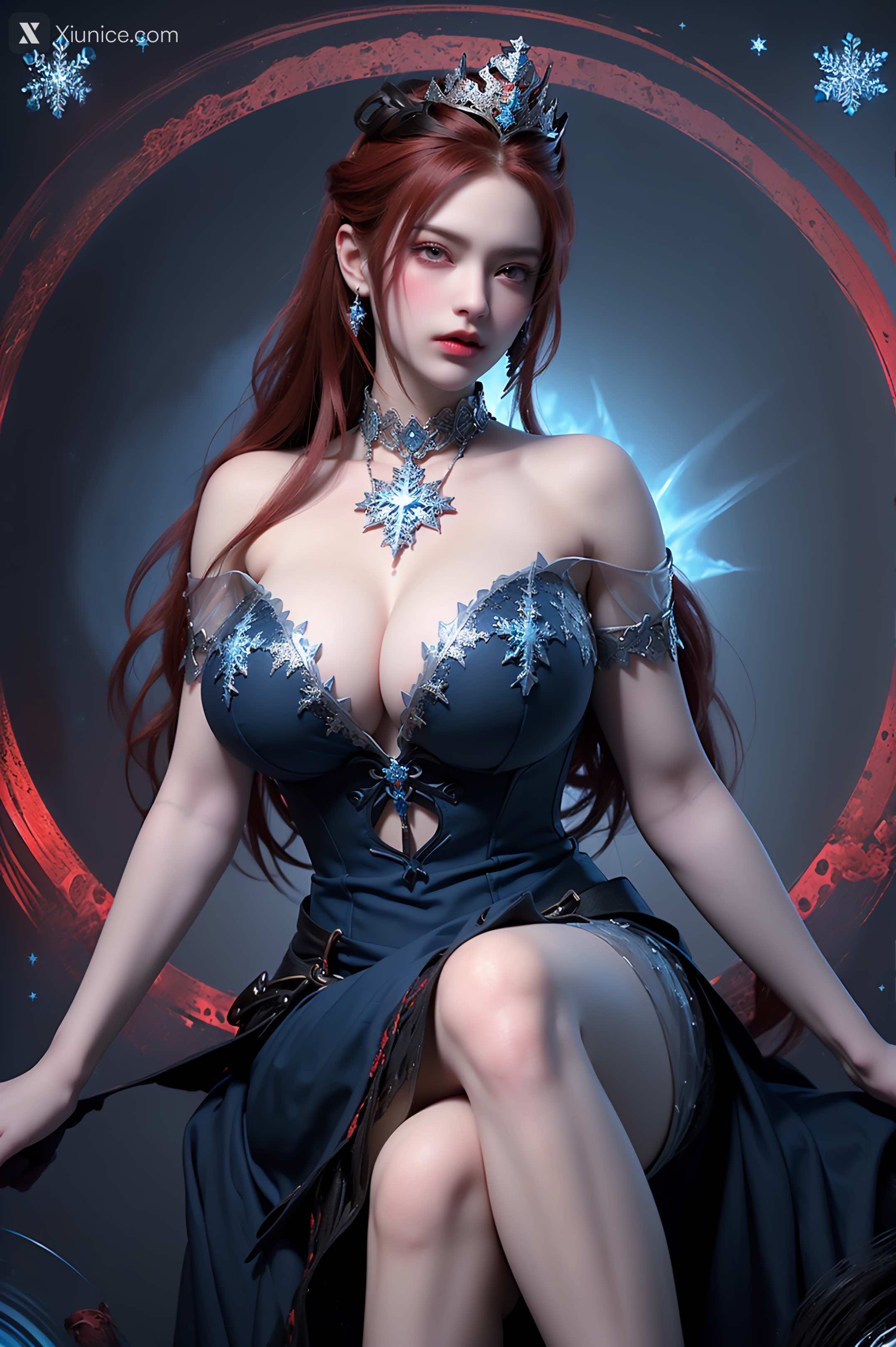 AI Girl Xiunice.com 武庚纪 女魃 冰雪公主 160