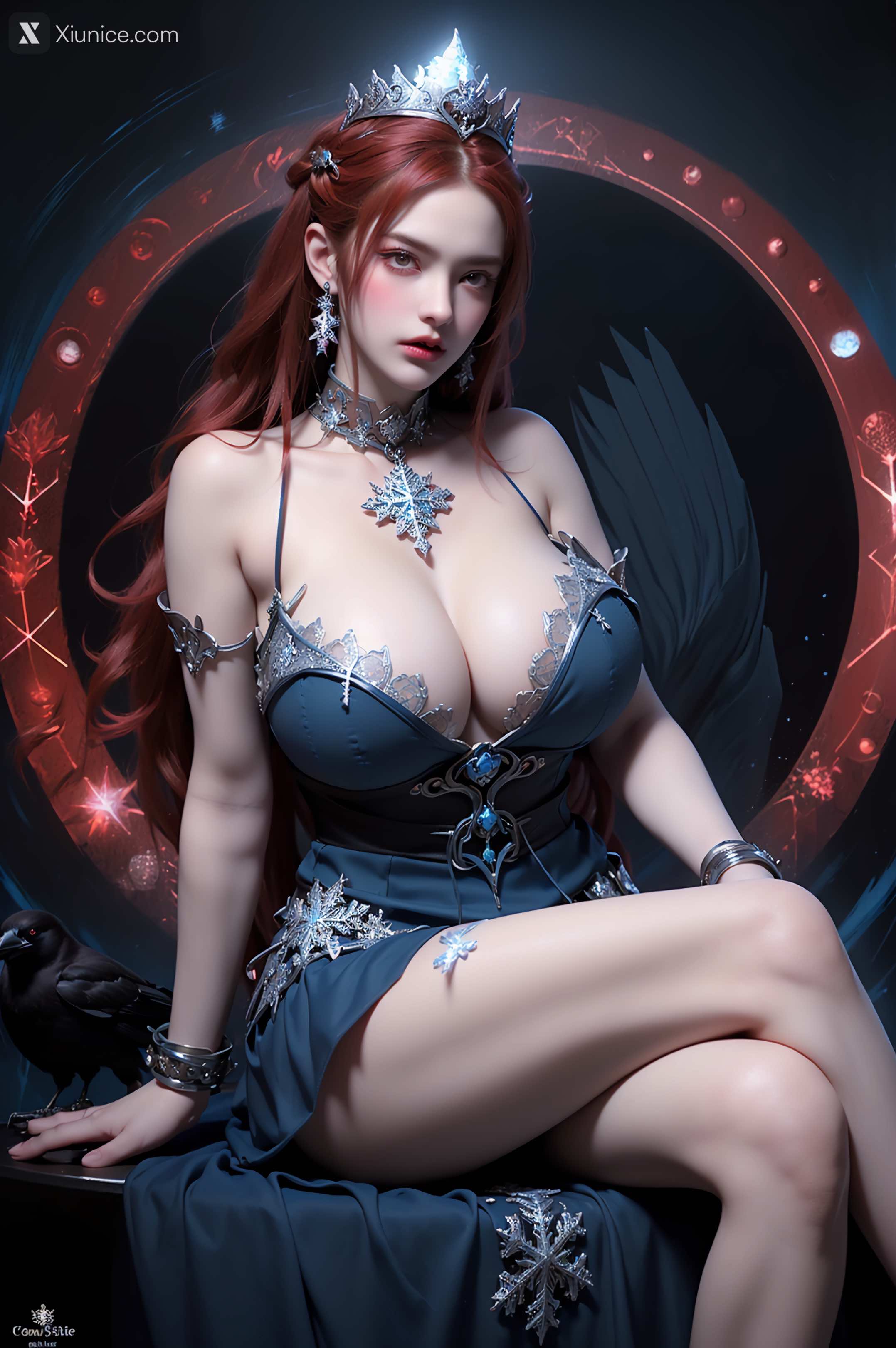 AI Girl Xiunice.com 武庚纪 女魃 冰雪公主 164