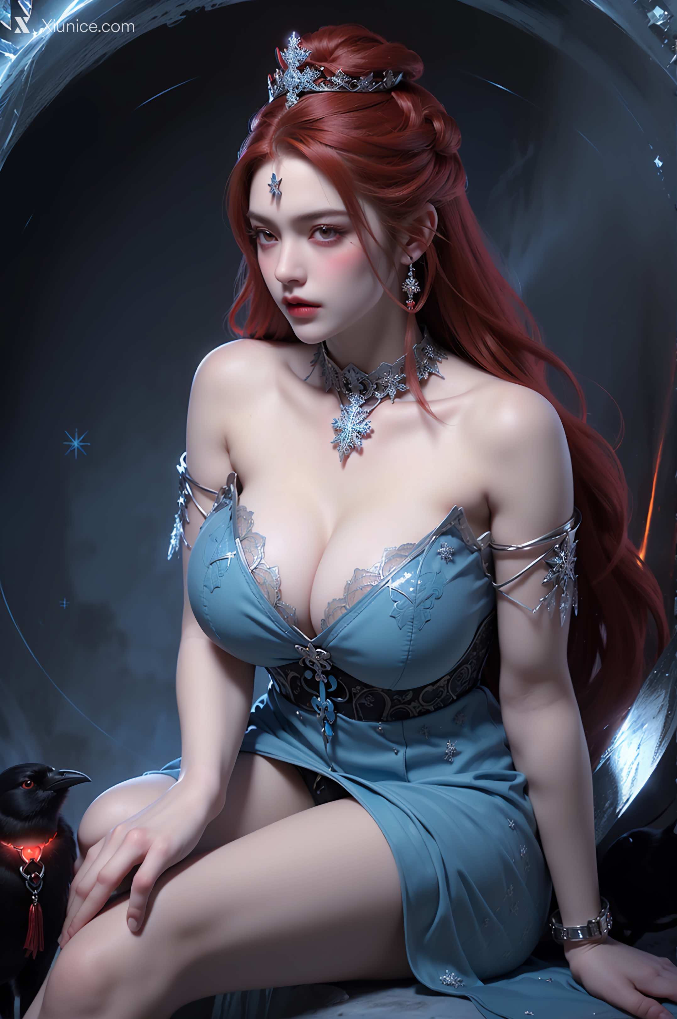AI Girl Xiunice.com 武庚纪 女魃 冰雪公主 168
