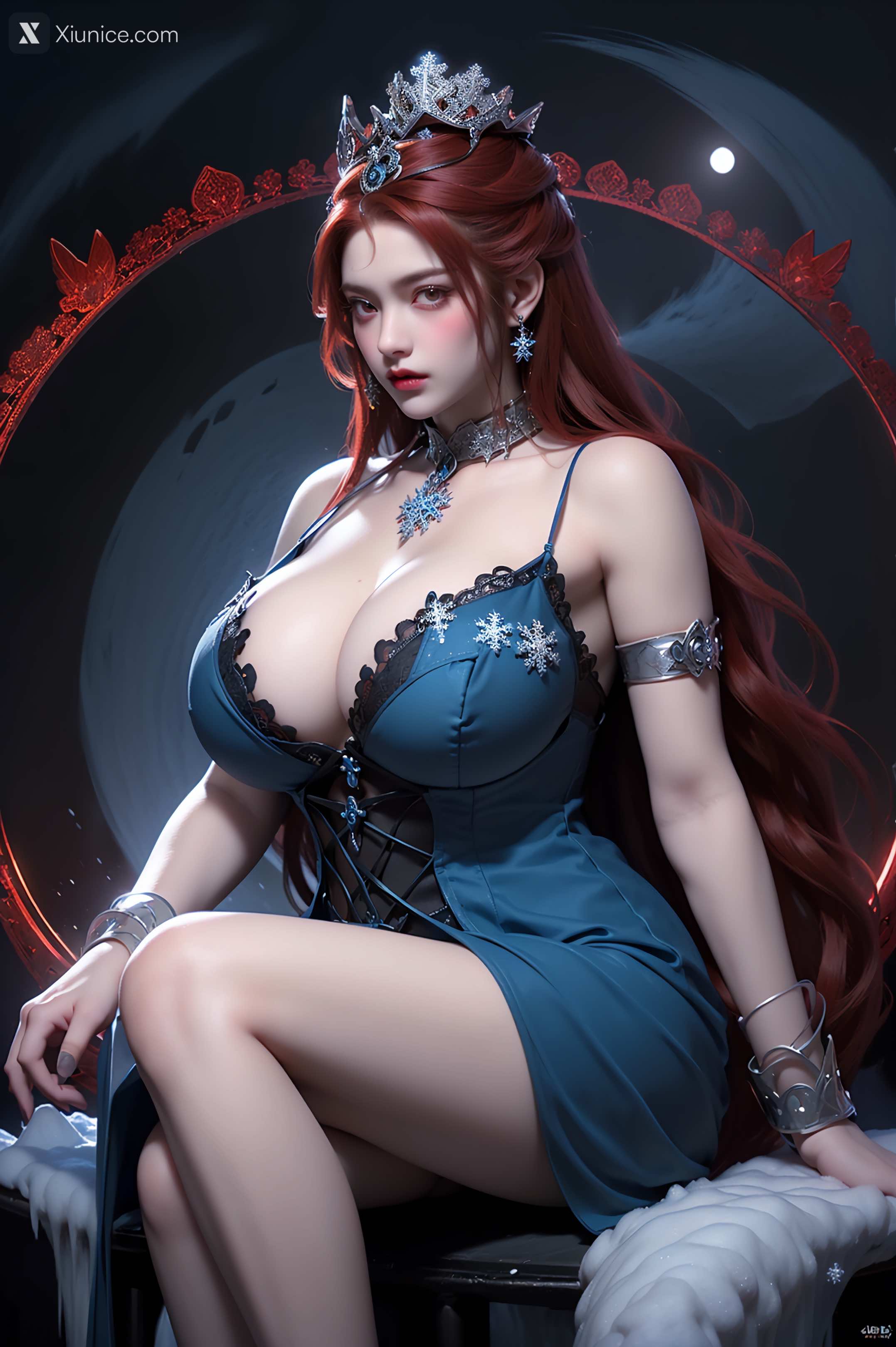 AI Girl Xiunice.com 武庚纪 女魃 冰雪公主 18