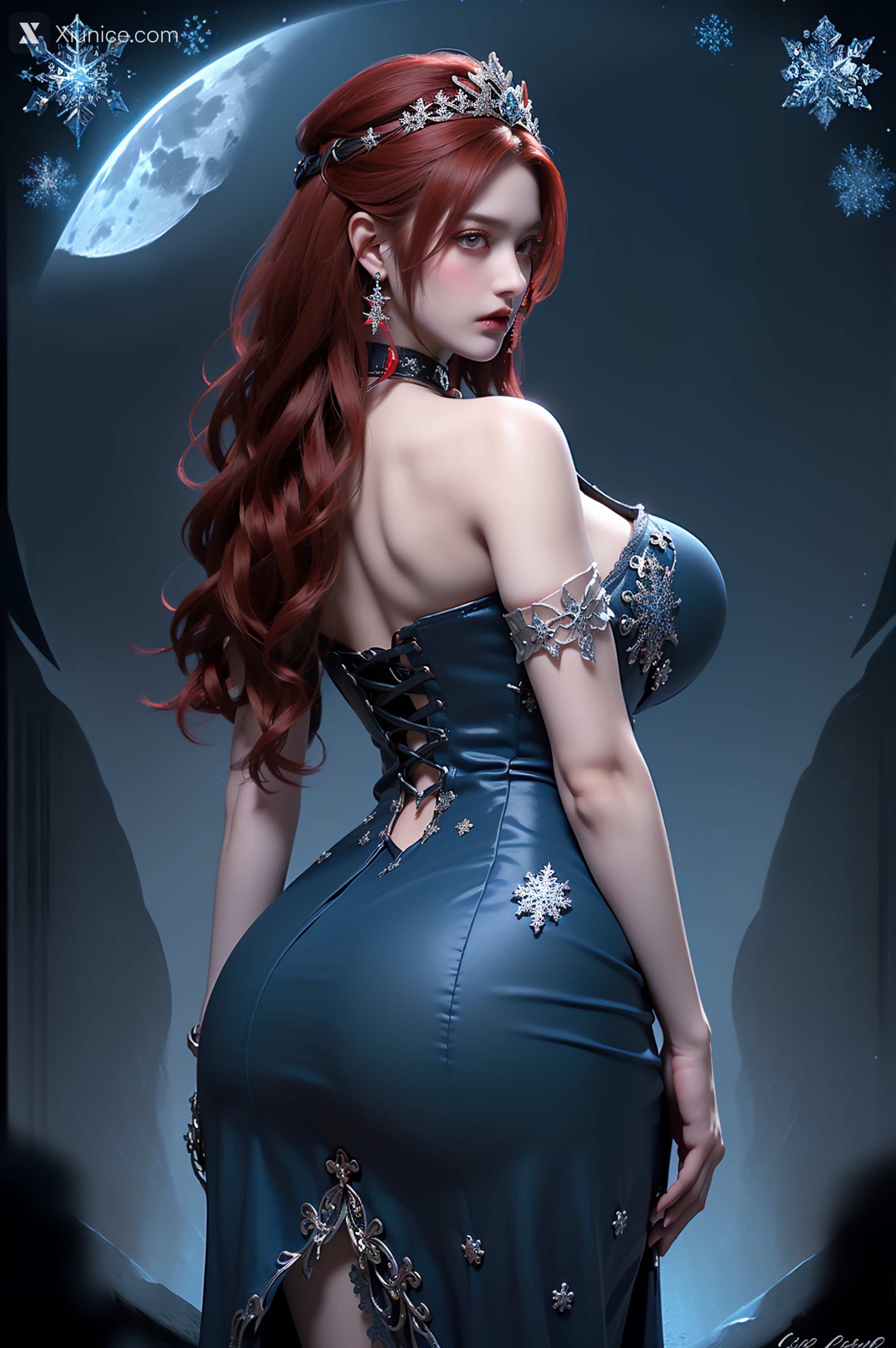 AI Girl Xiunice.com 武庚纪 女魃 冰雪公主 22