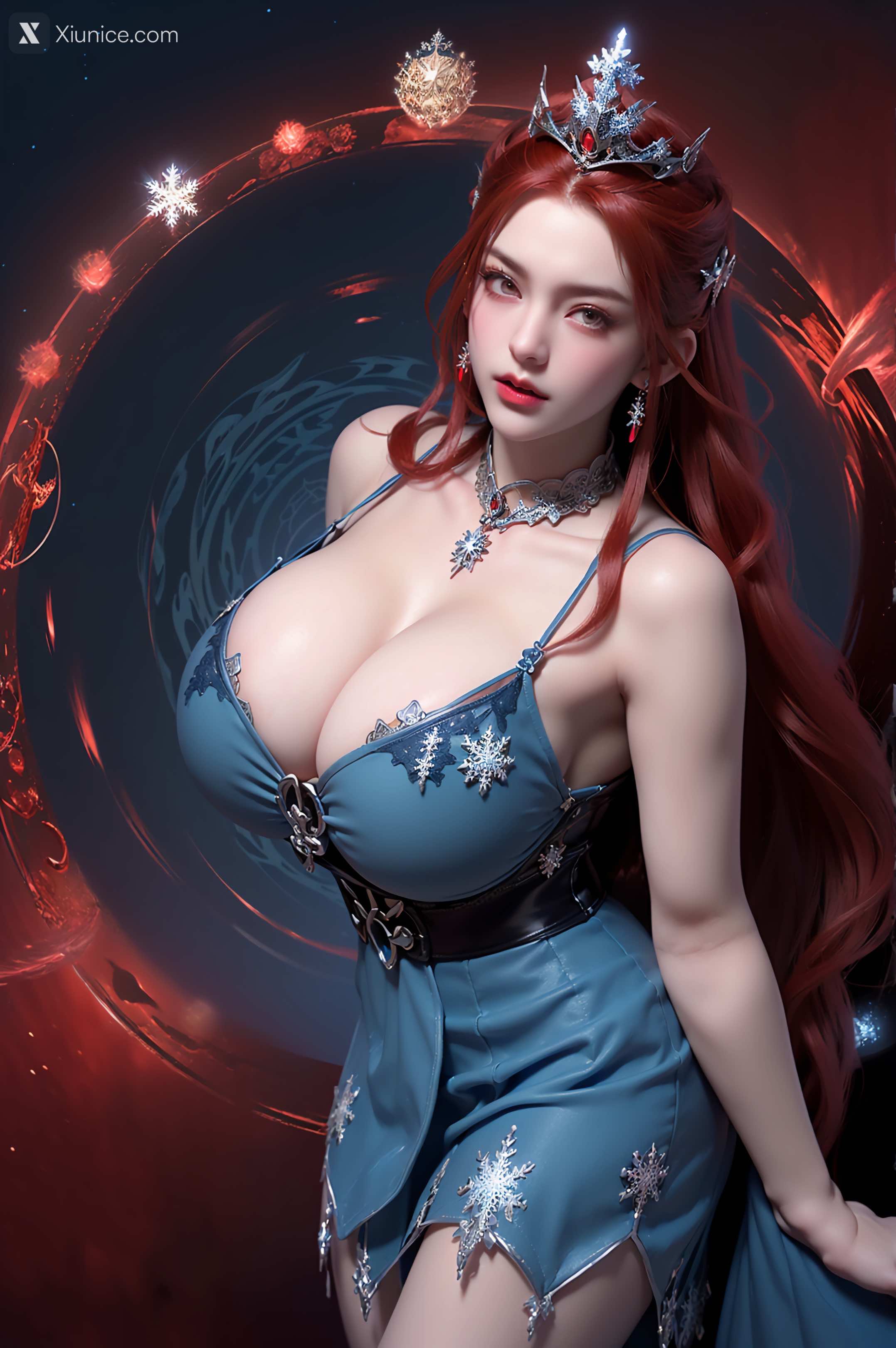 AI Girl Xiunice.com 武庚纪 女魃 冰雪公主 36