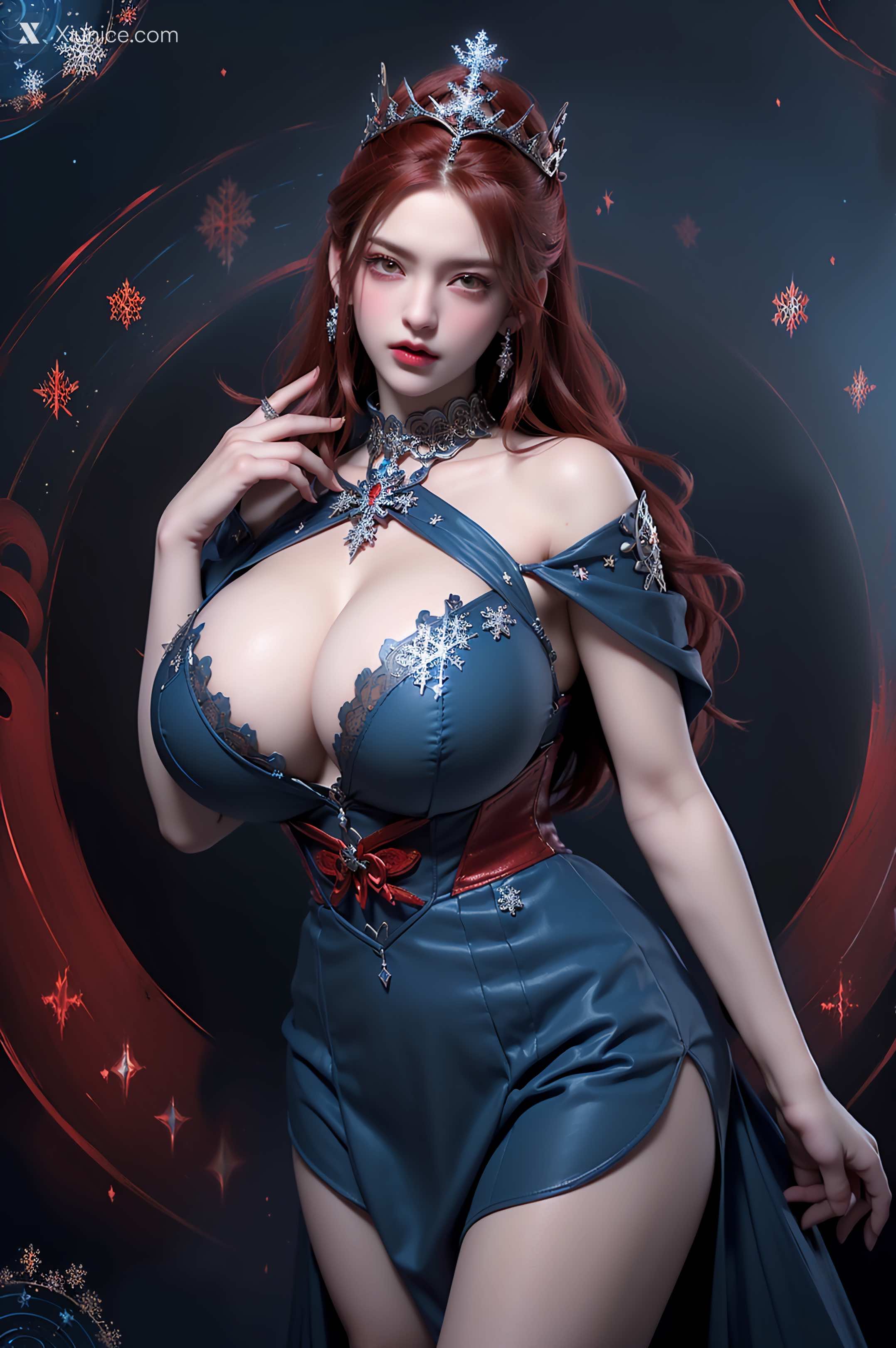 AI Girl Xiunice.com 武庚纪 女魃 冰雪公主 48
