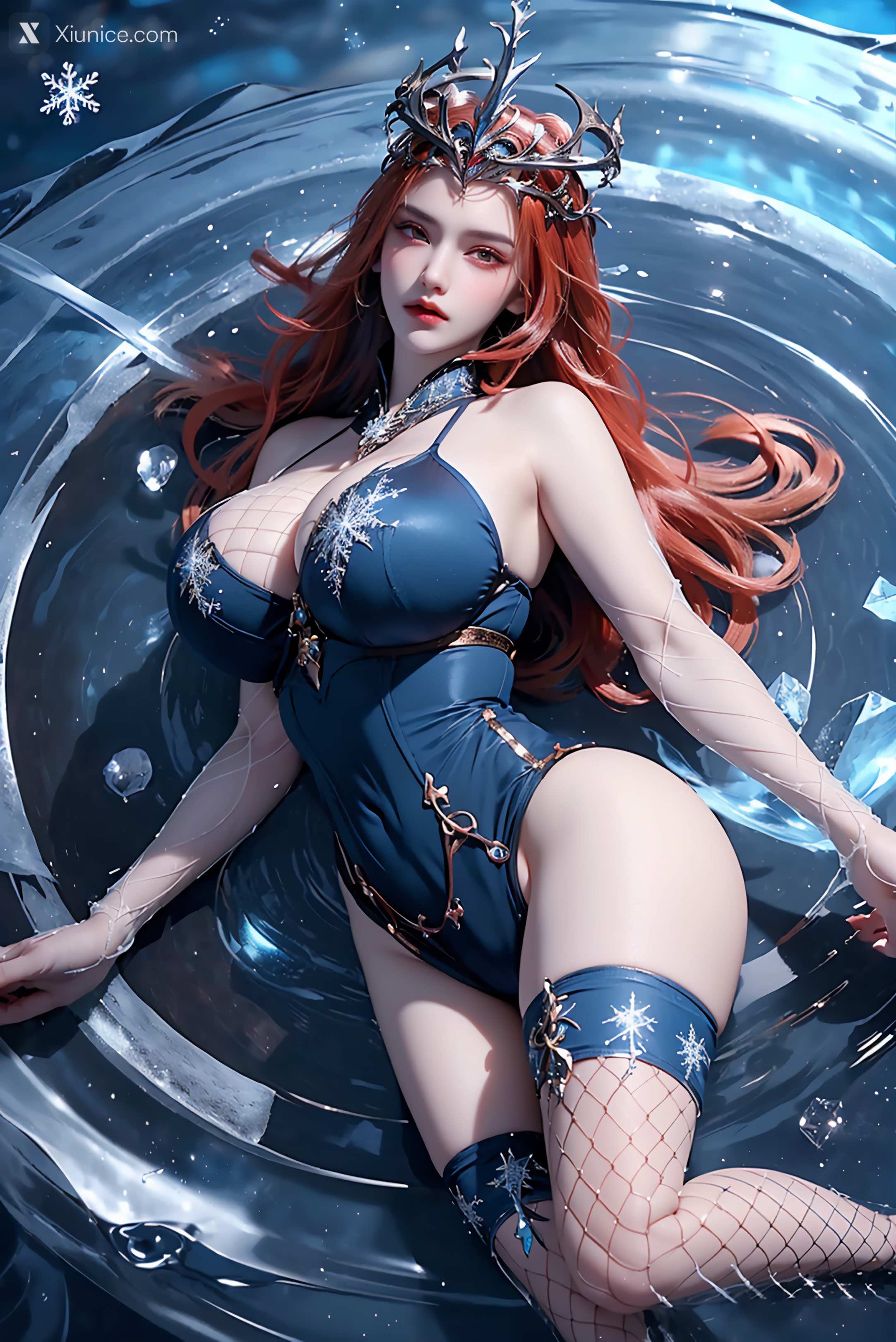 AI Girl Xiunice.com 武庚纪 女魃 冰雪公主 57