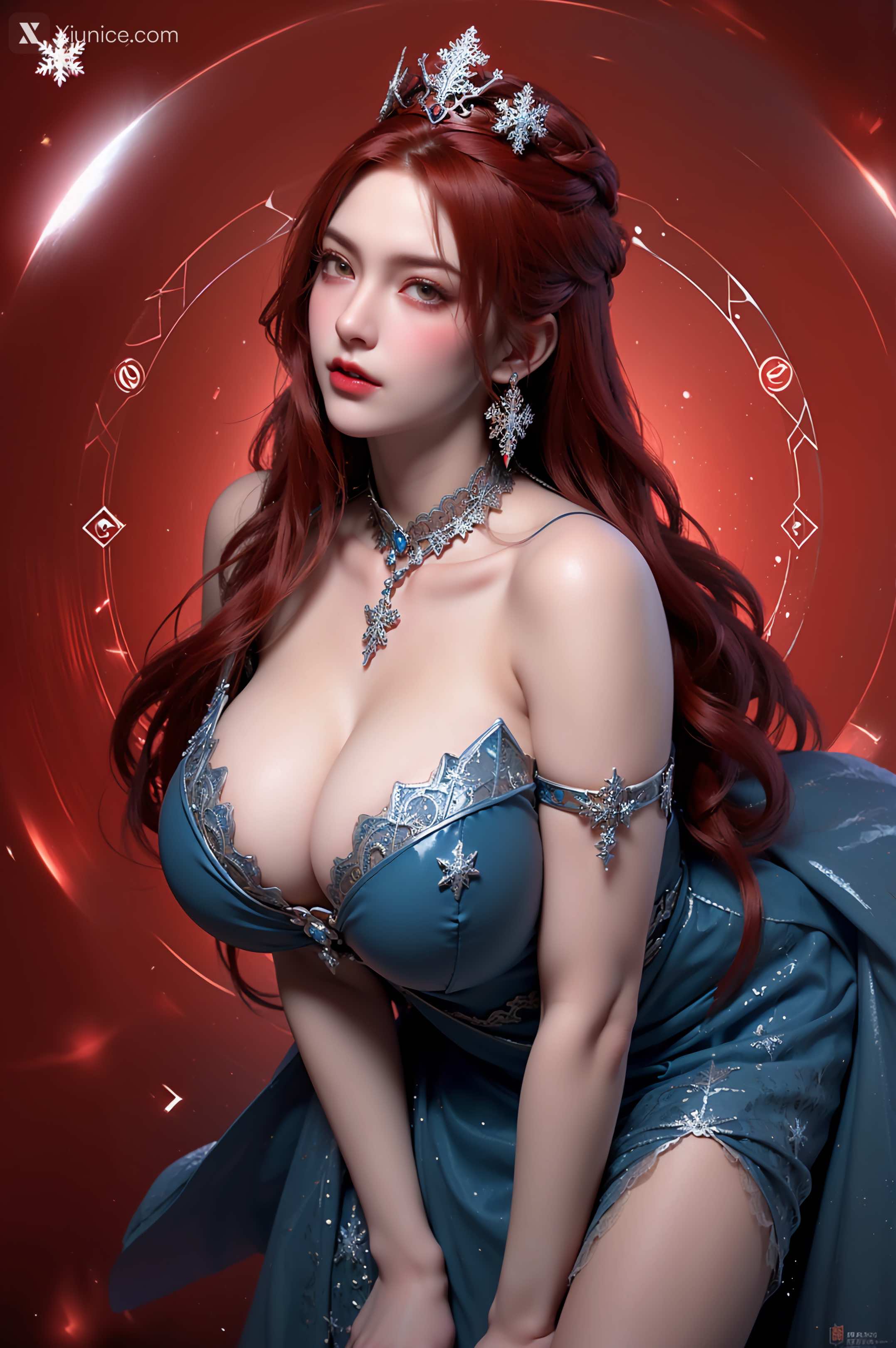 AI Girl Xiunice.com 武庚纪 女魃 冰雪公主 60