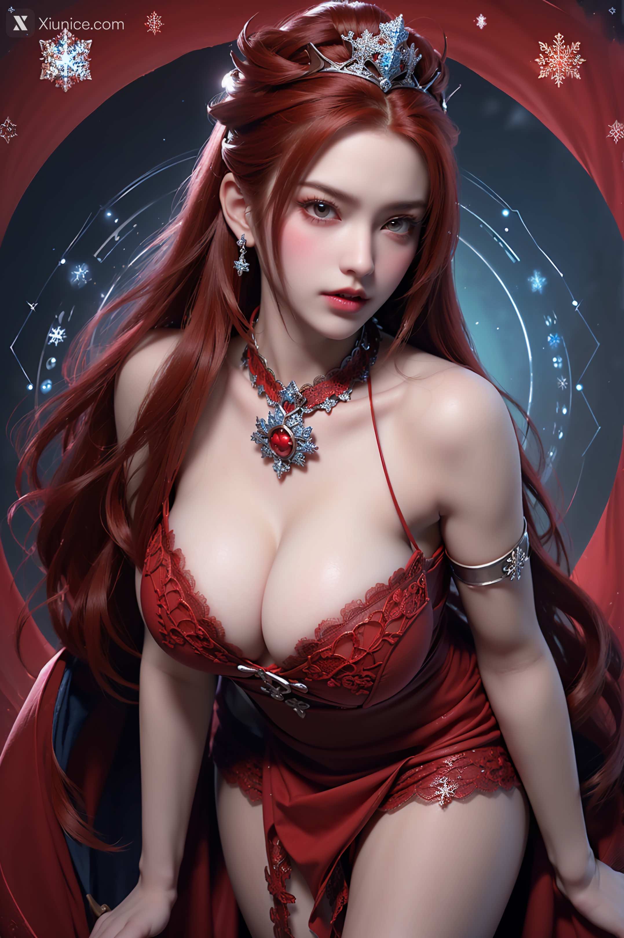 AI Girl Xiunice.com 武庚纪 女魃 冰雪公主 63