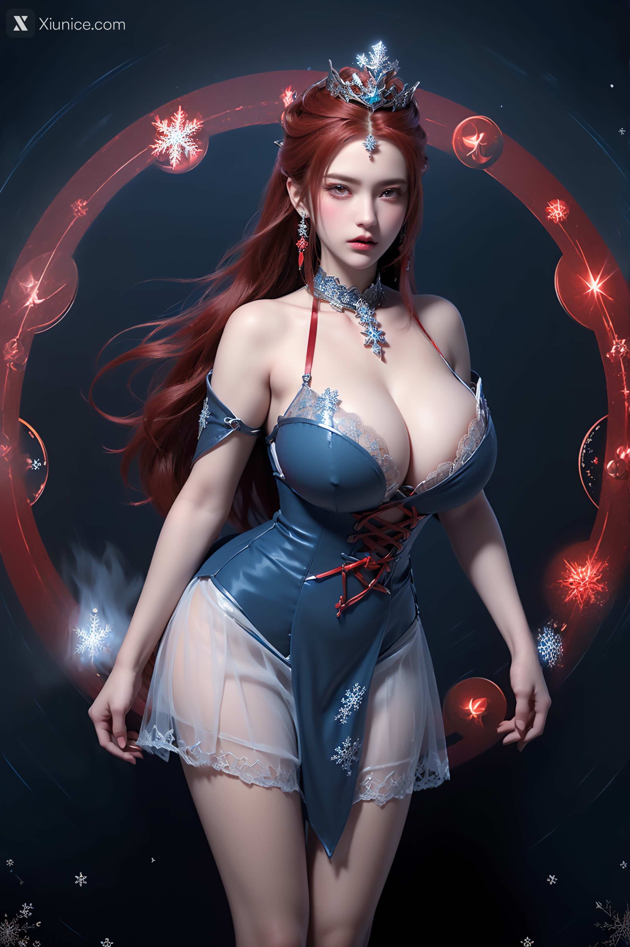 AI Girl Xiunice.com 武庚纪 女魃 冰雪公主 65