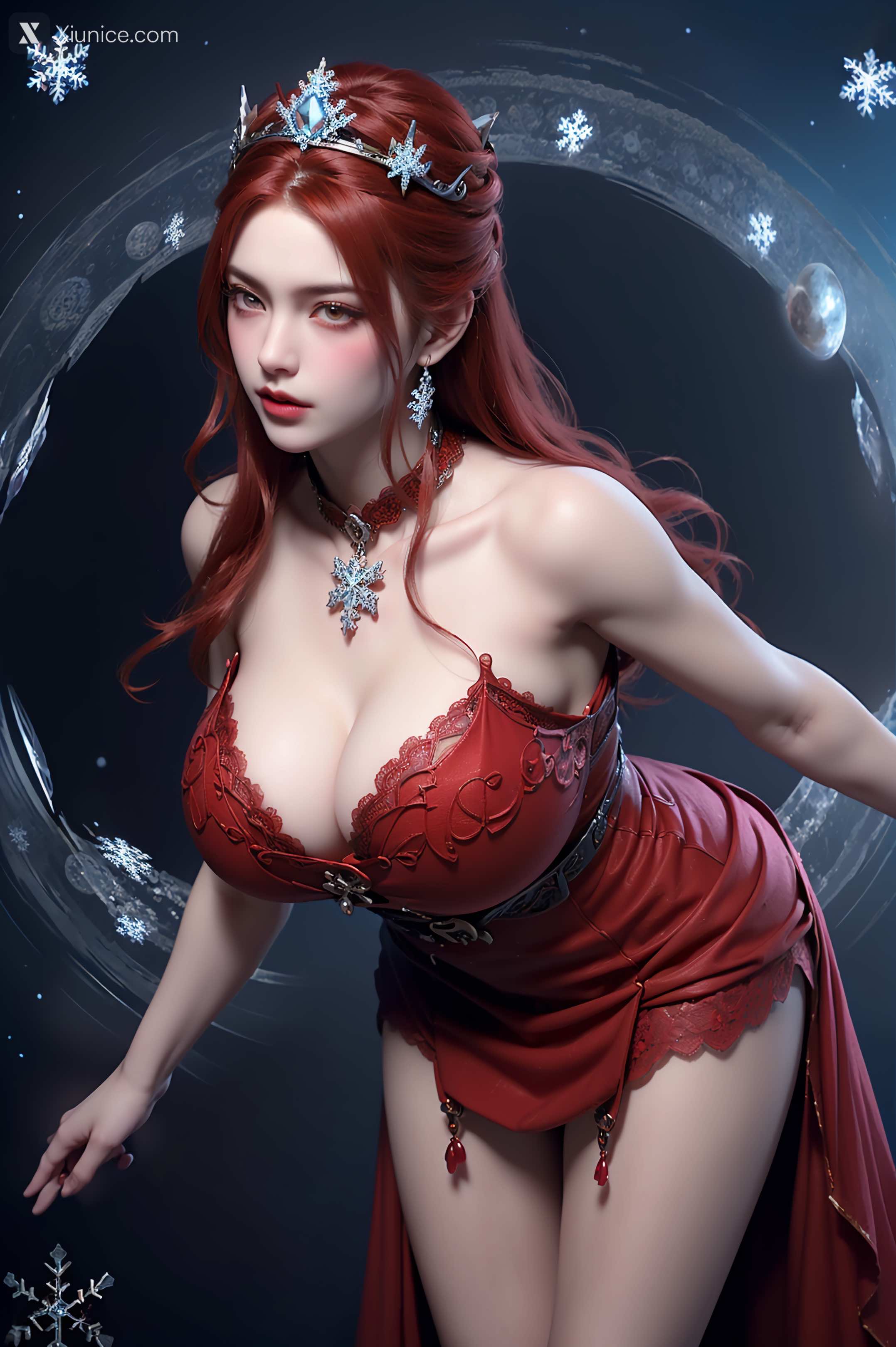 AI Girl Xiunice.com 武庚纪 女魃 冰雪公主 67