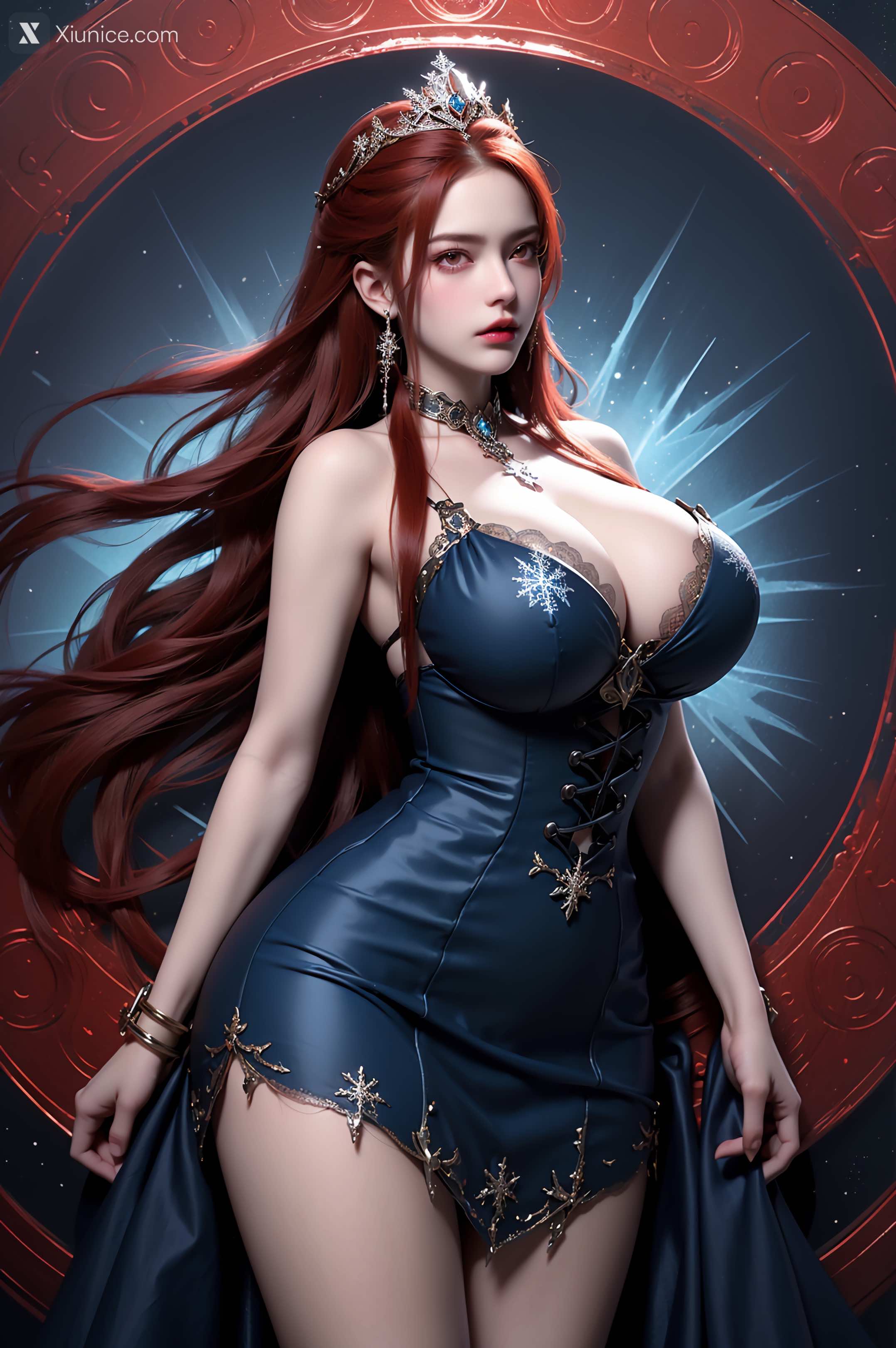 AI Girl Xiunice.com 武庚纪 女魃 冰雪公主 71