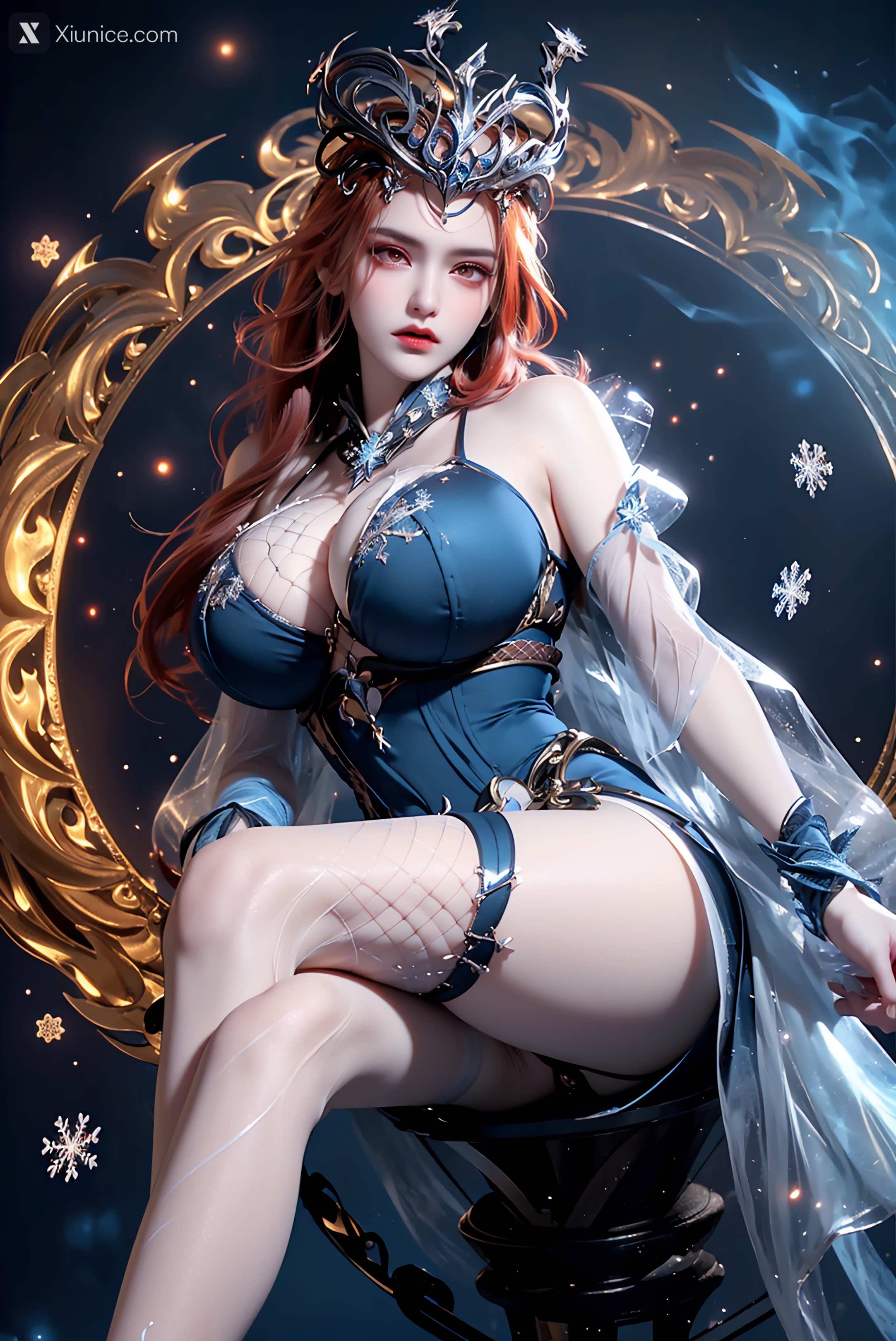 AI Girl Xiunice.com 武庚纪 女魃 冰雪公主 79