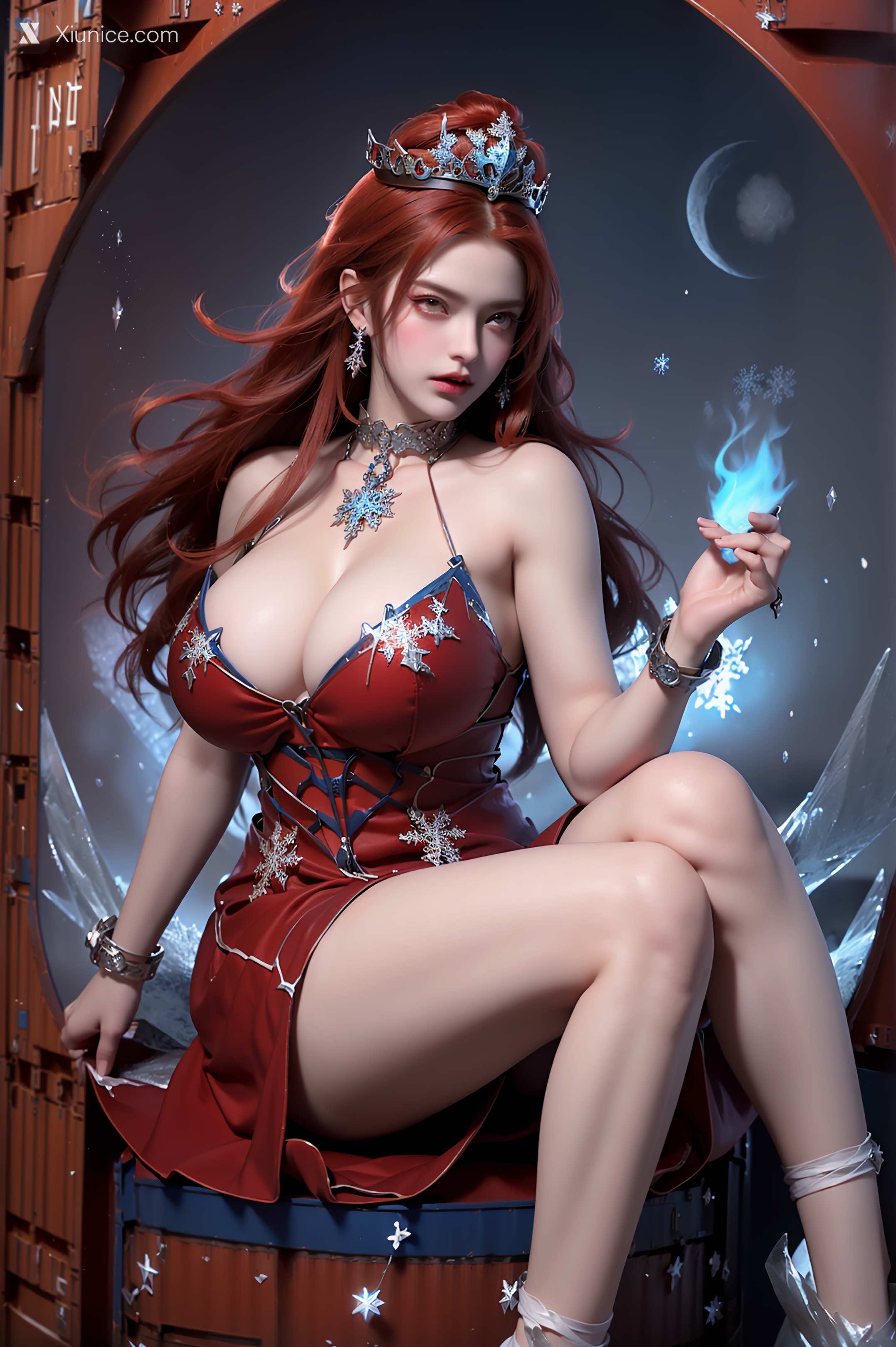AI Girl Xiunice.com 武庚纪 女魃 冰雪公主 83
