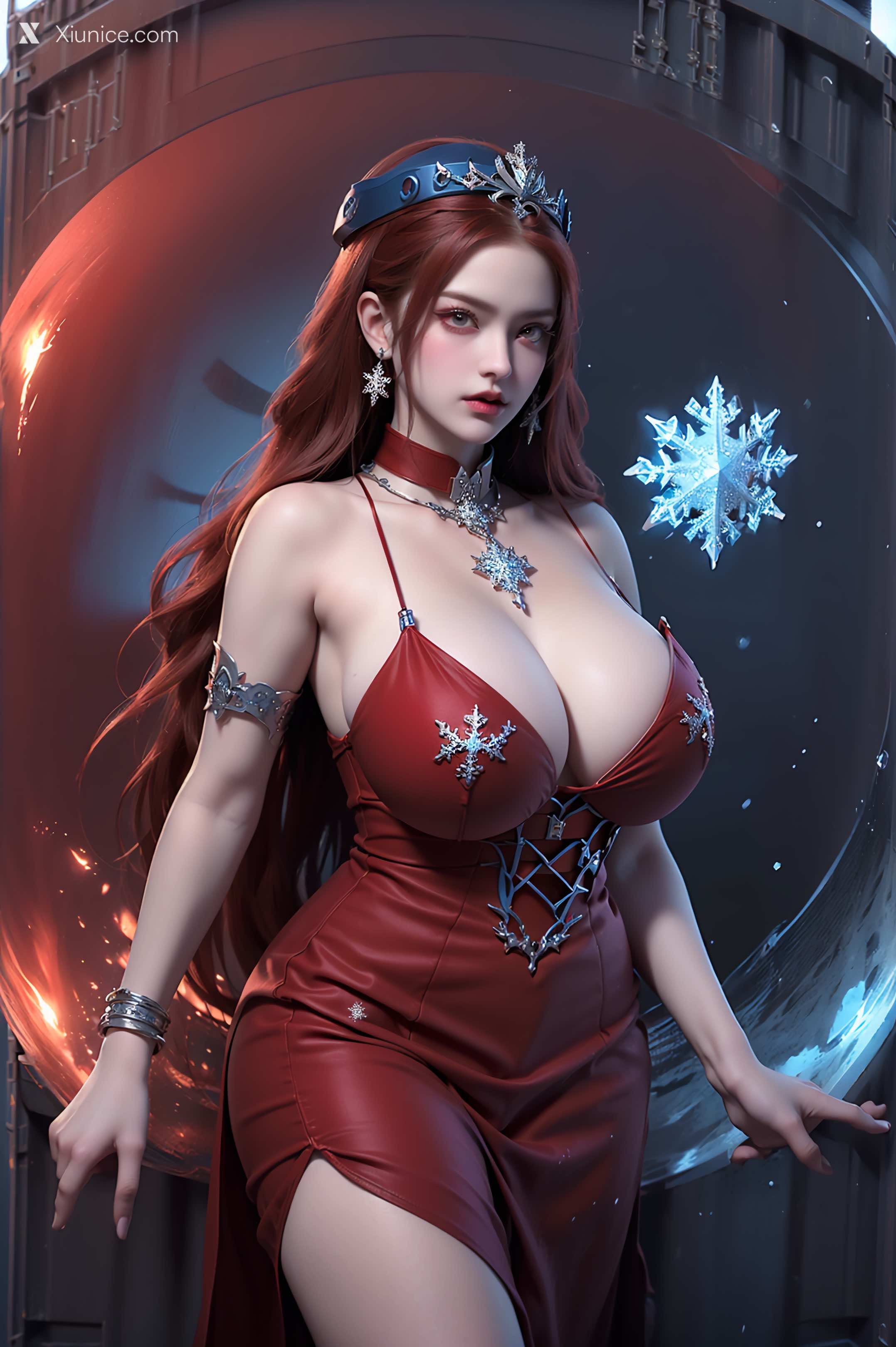 AI Girl Xiunice.com 武庚纪 女魃 冰雪公主 84