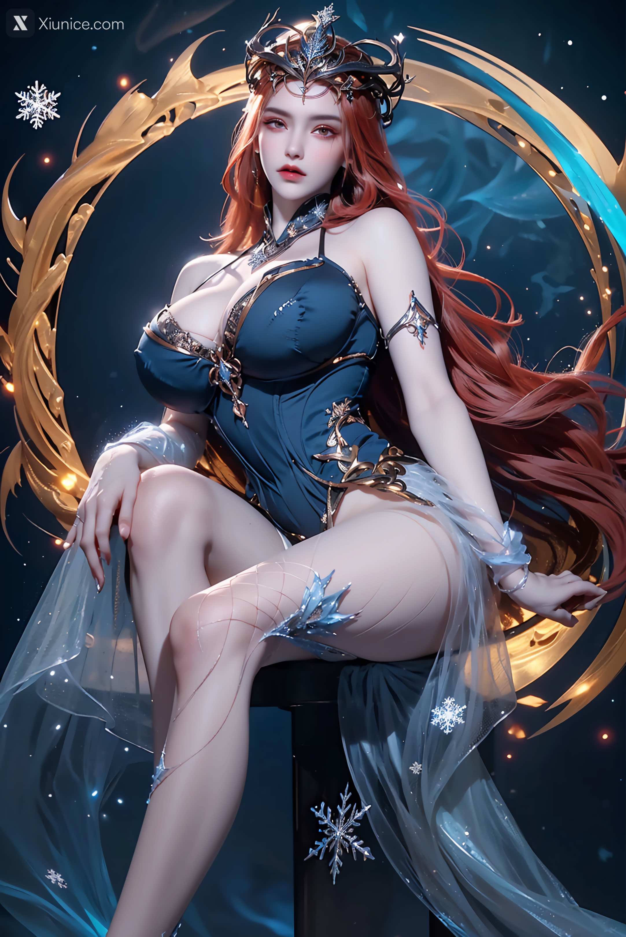 AI Girl Xiunice.com 武庚纪 女魃 冰雪公主 91