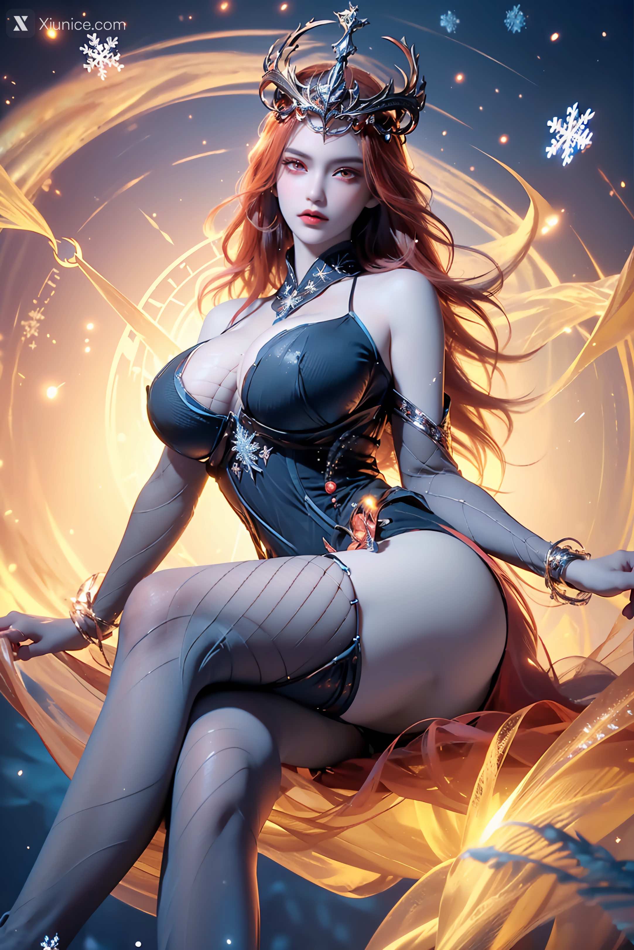 AI Girl Xiunice.com 武庚纪 女魃 冰雪公主 96