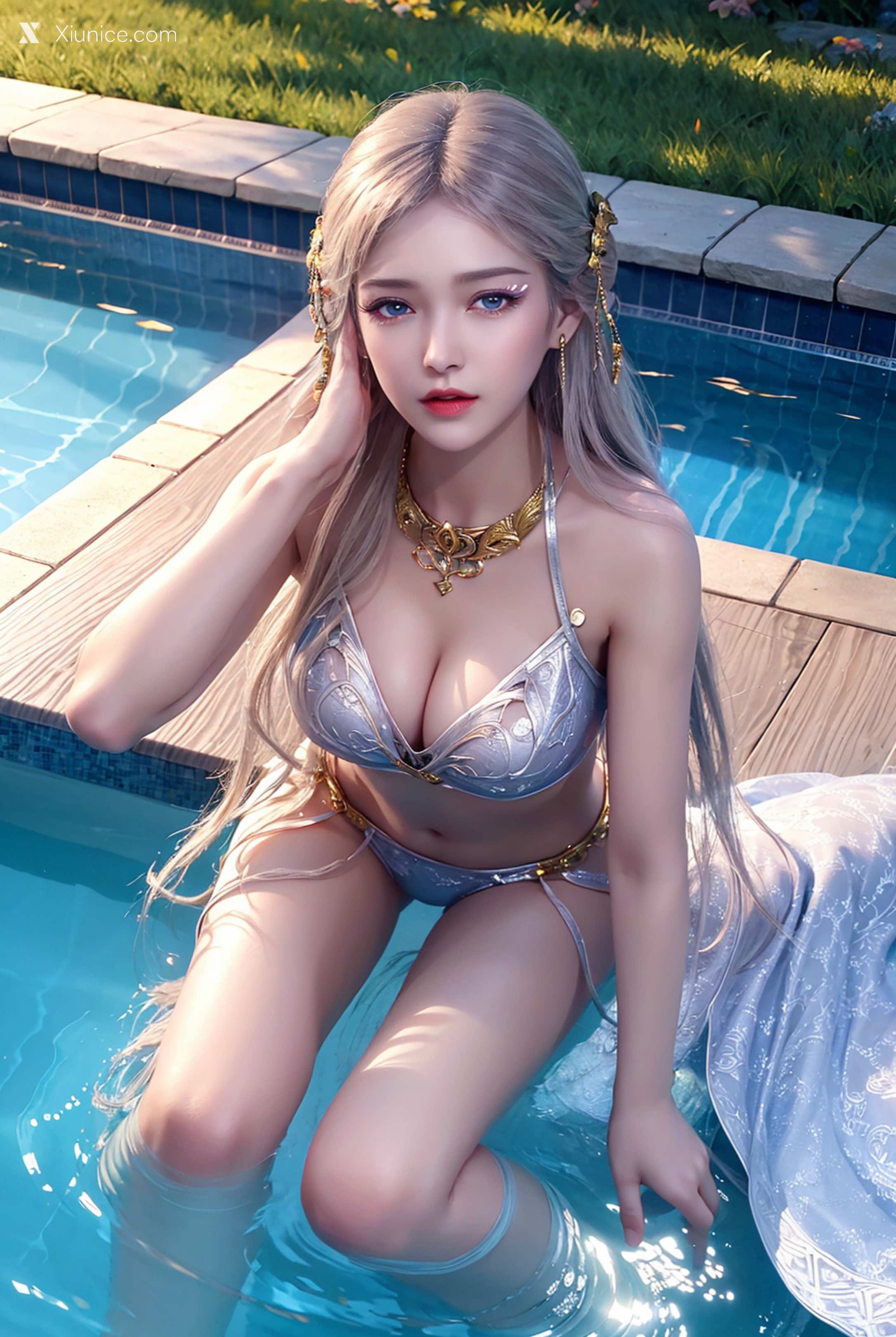 AI Girl Xiunice.com 武庚纪 阿岚 白龙 不闻不问 随风起舞 白龙 1 12