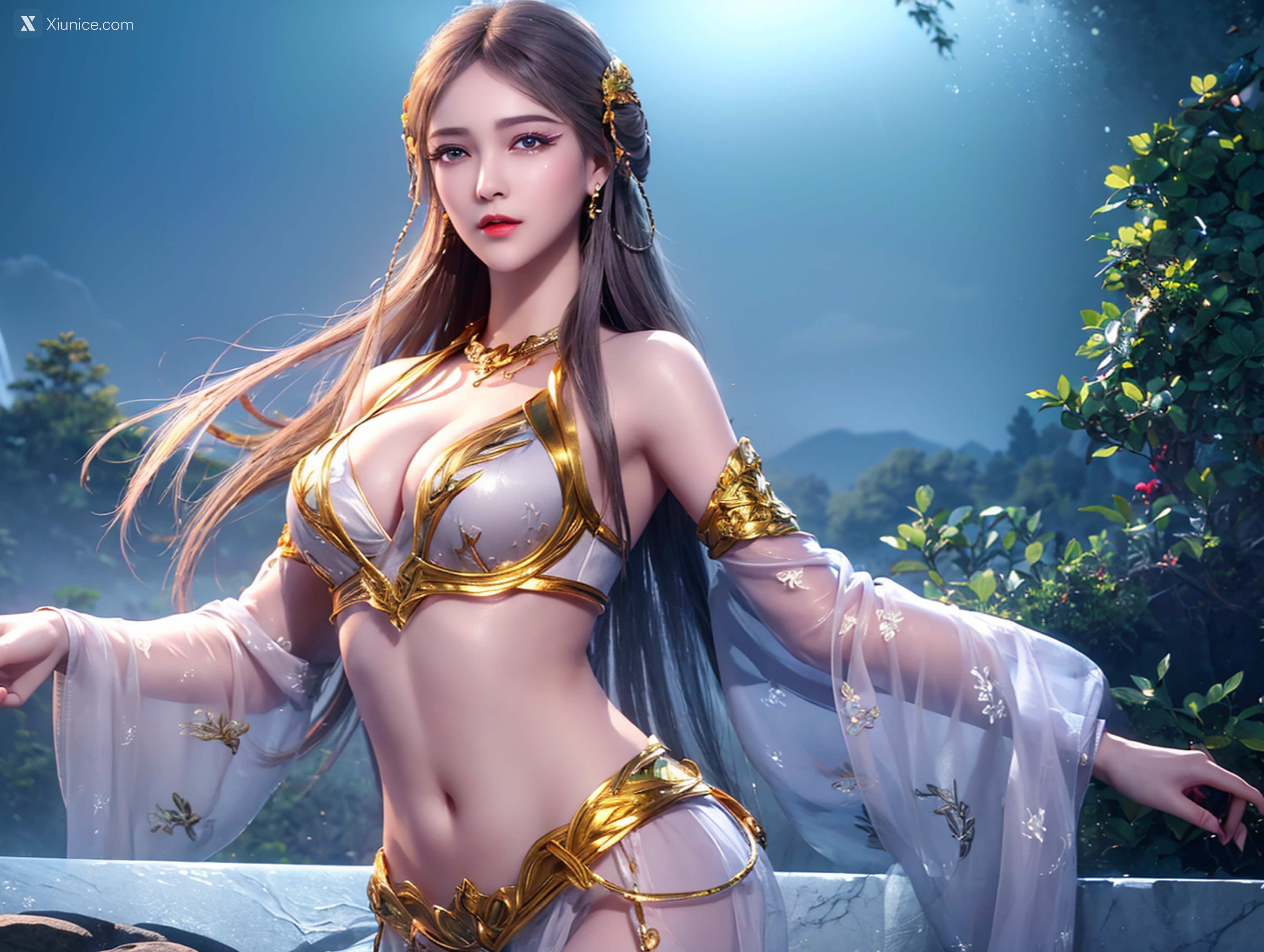 AI Girl Xiunice.com 武庚纪 阿岚 白龙 不闻不问 随风起舞 白龙 1 76