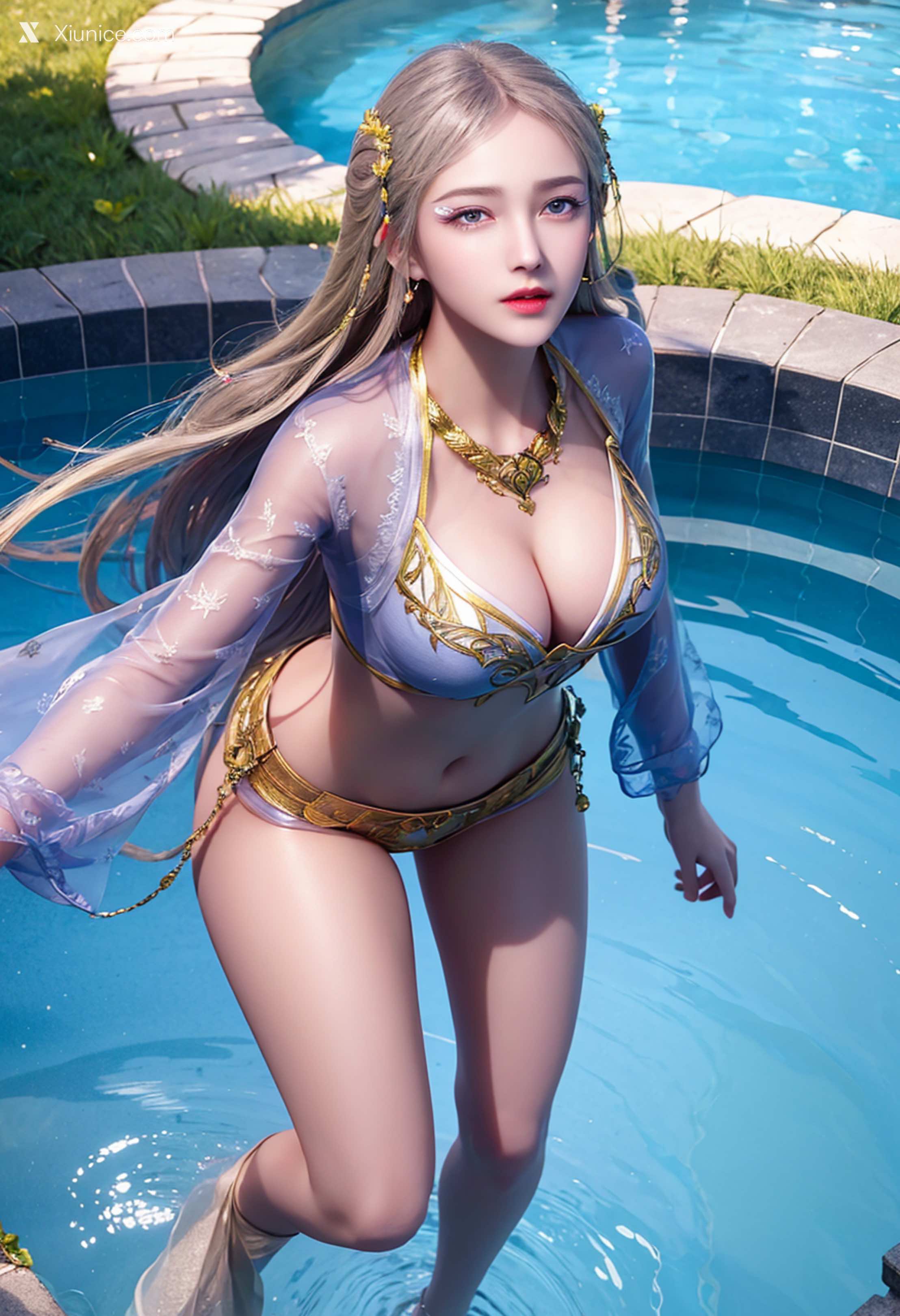 AI Girl Xiunice.com 武庚纪 阿岚 白龙 不闻不问 随风起舞 白龙 1 87