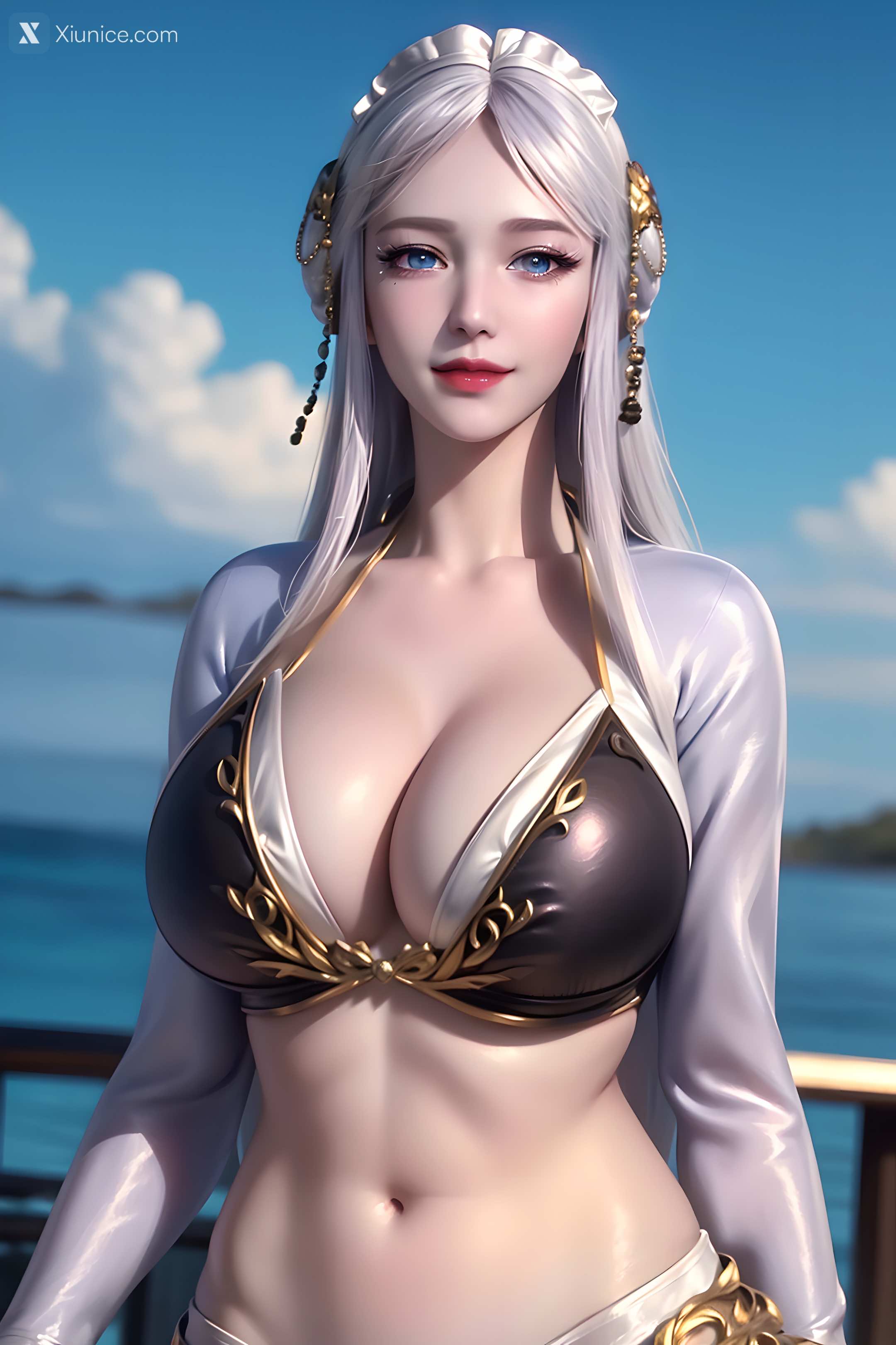 AI Girl Xiunice.com 武庚纪 阿岚 白龙 不闻不问 随风起舞 白龙 2 12