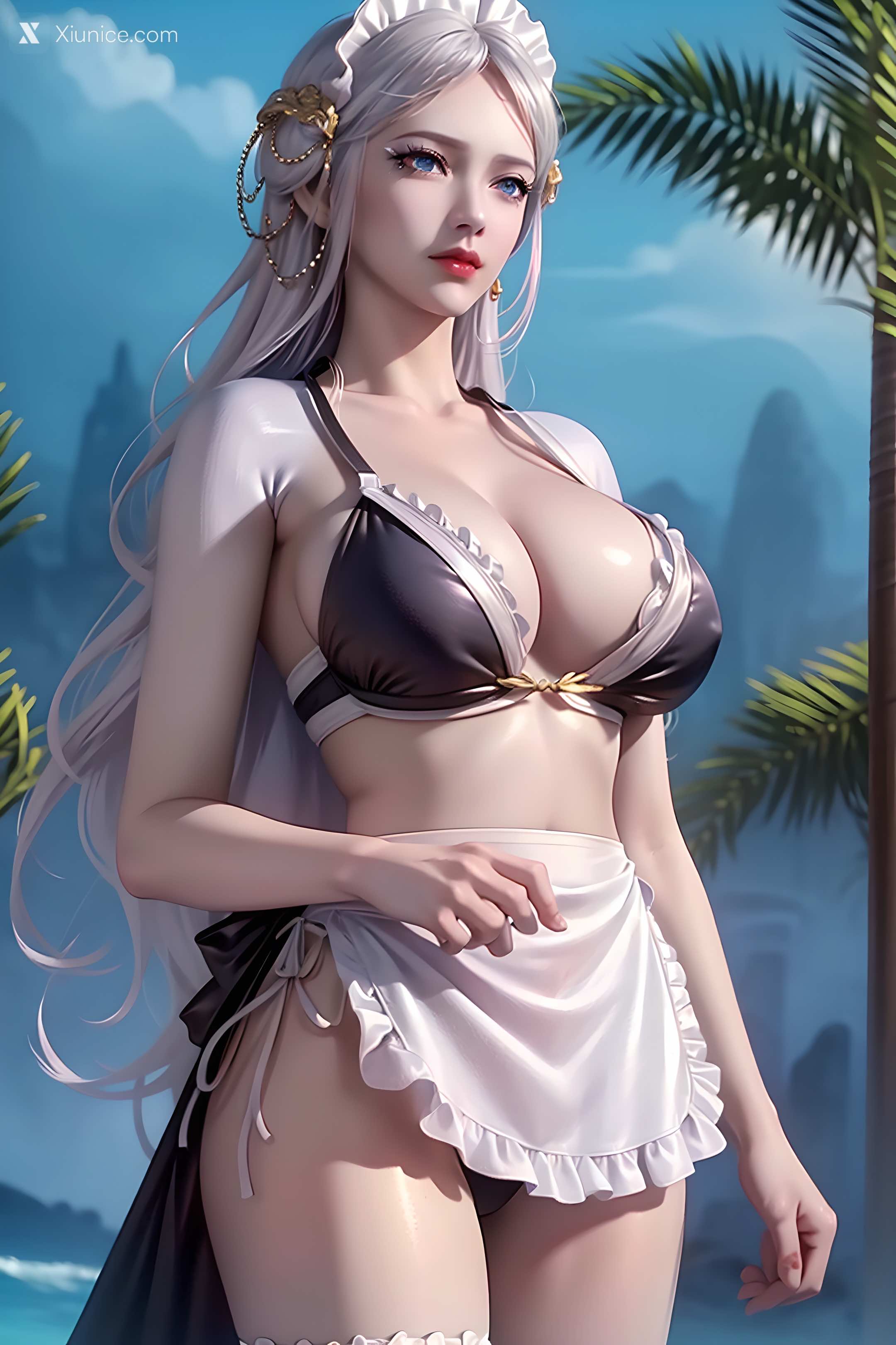 AI Girl Xiunice.com 武庚纪 阿岚 白龙 不闻不问 随风起舞 白龙 2 22