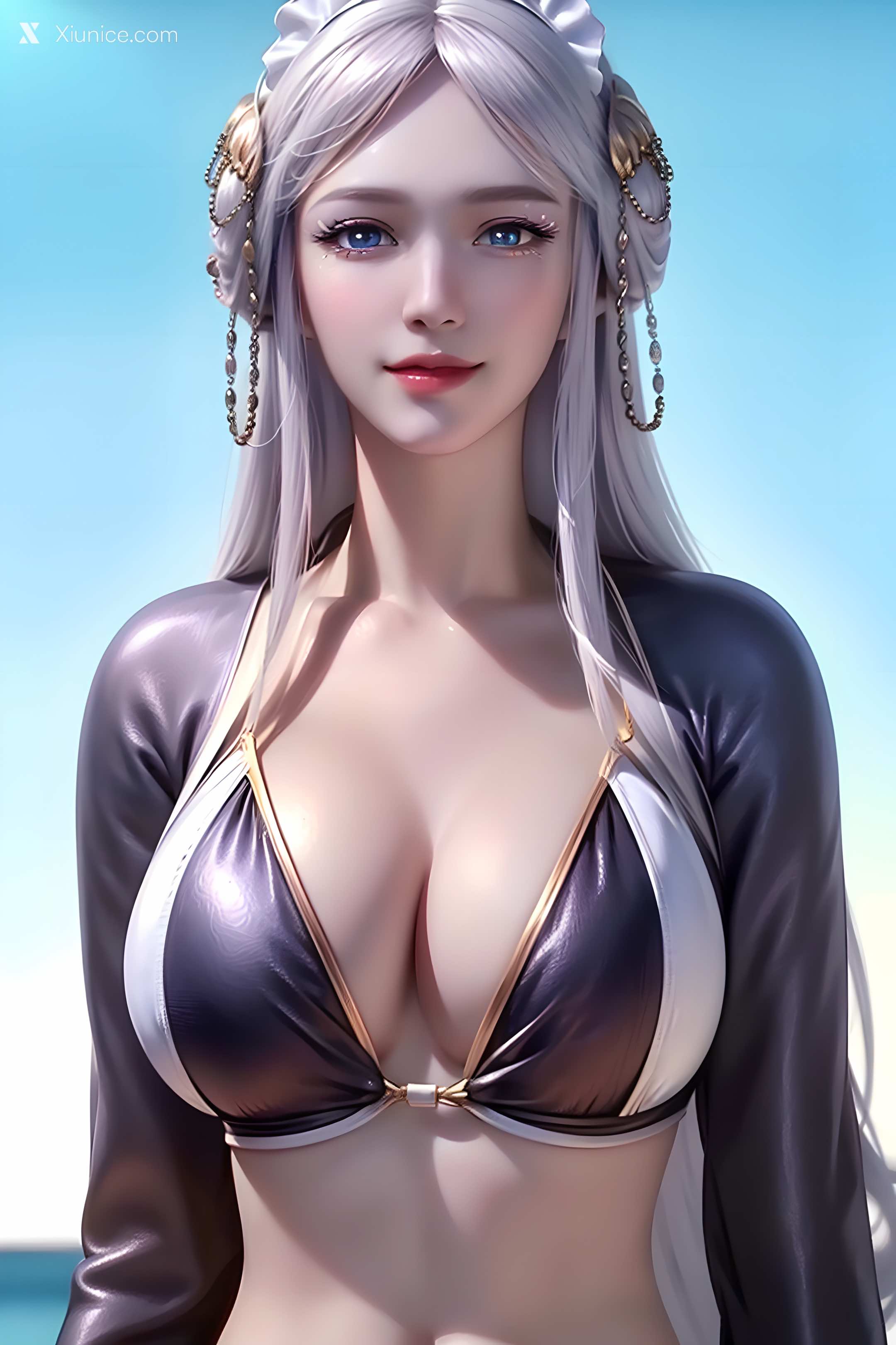AI Girl Xiunice.com 武庚纪 阿岚 白龙 不闻不问 随风起舞 白龙 2 34