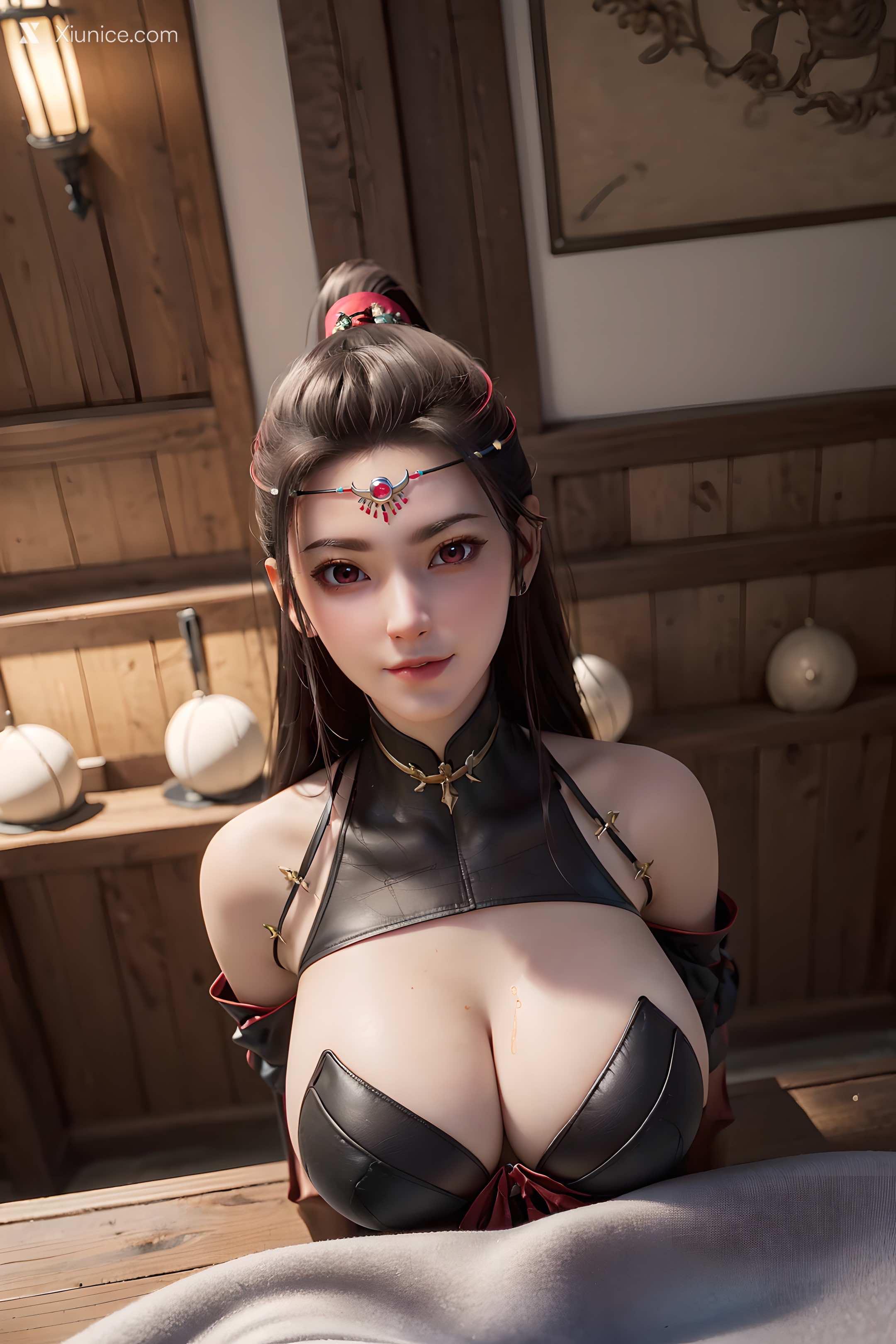 AI Girl Xiunice.com 沧元图 柳七月 孟仙姑柳七月 酒馆皮衣 45