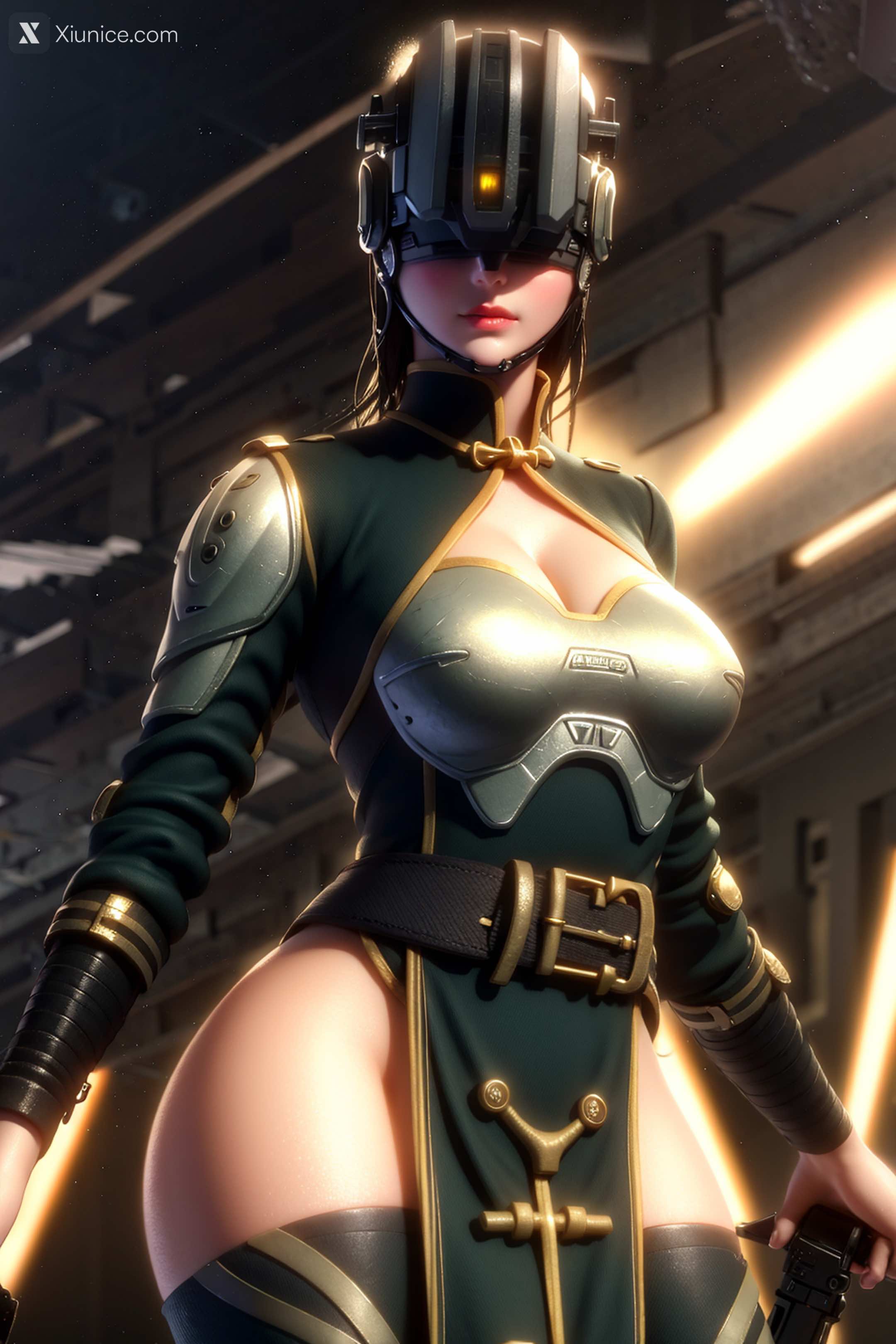 AI Girl Xiunice.com 灵笼 白月魁 荷光者 镜南 荷光者 1 5