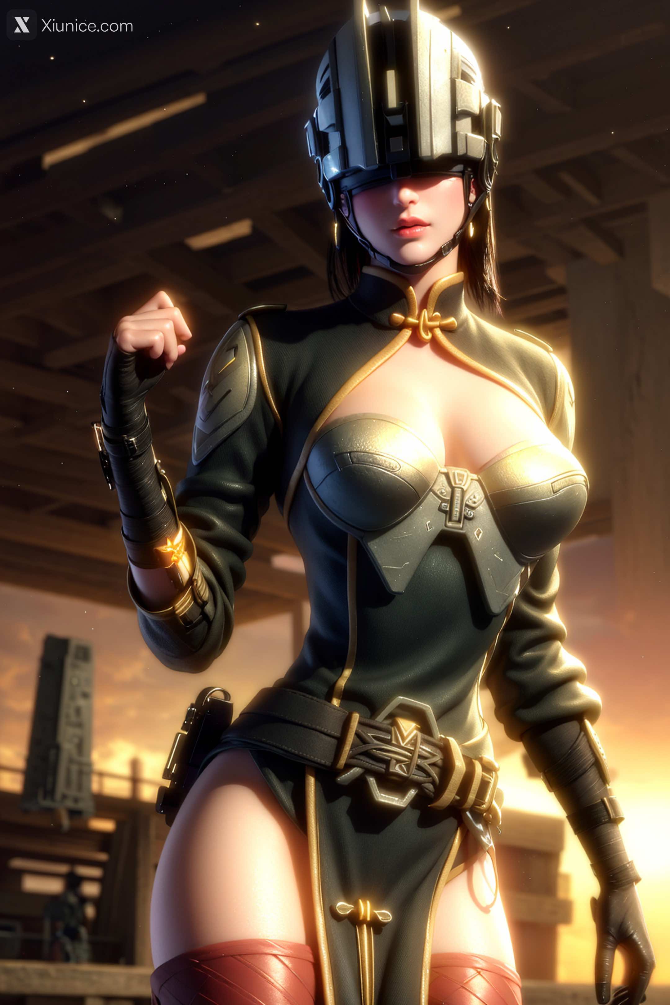 AI Girl Xiunice.com 灵笼 白月魁 荷光者 镜南 荷光者 1 6