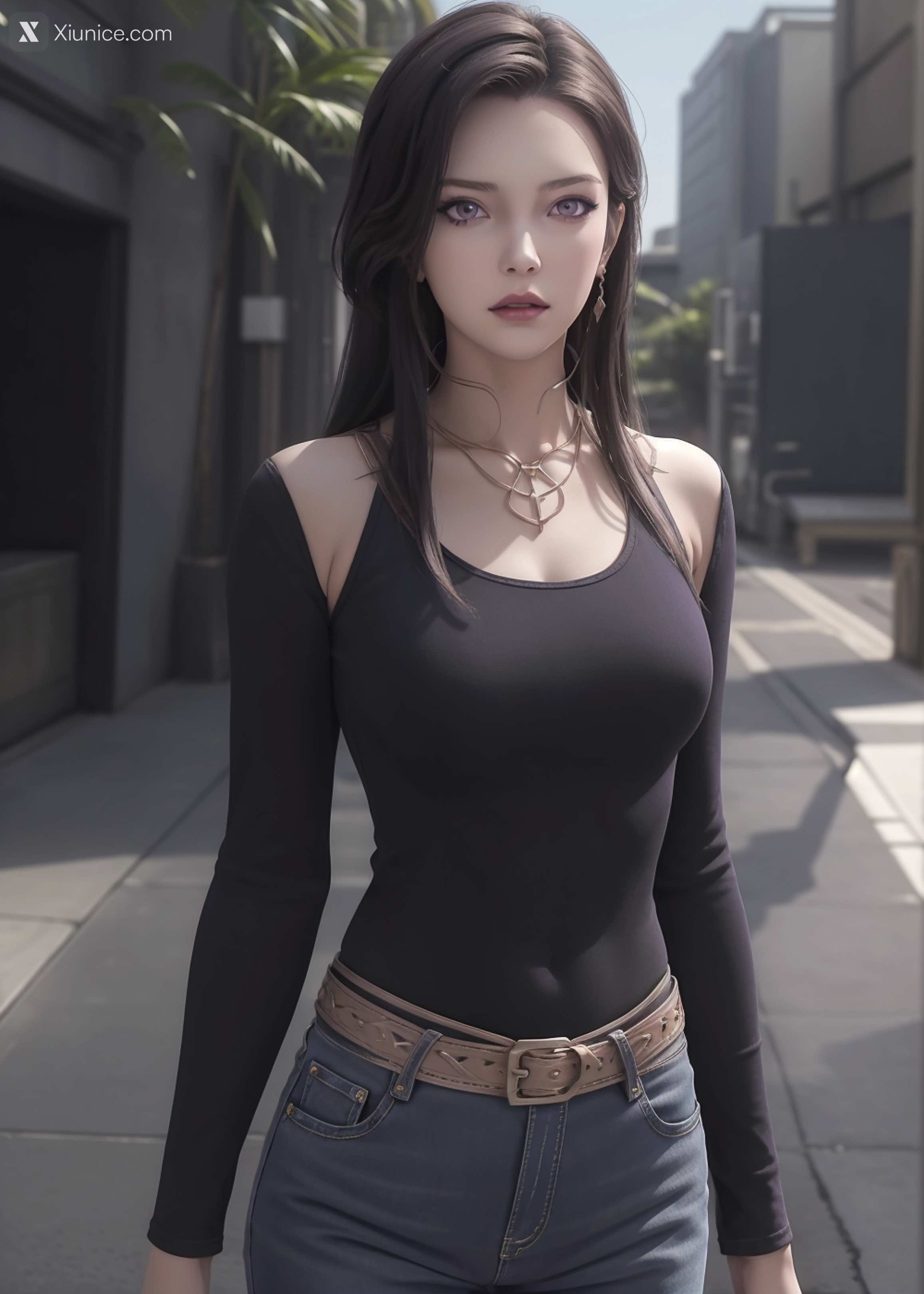 AI Girl Xiunice.com 灵笼 白月魁 荷光者 镜南 镜南 1 35