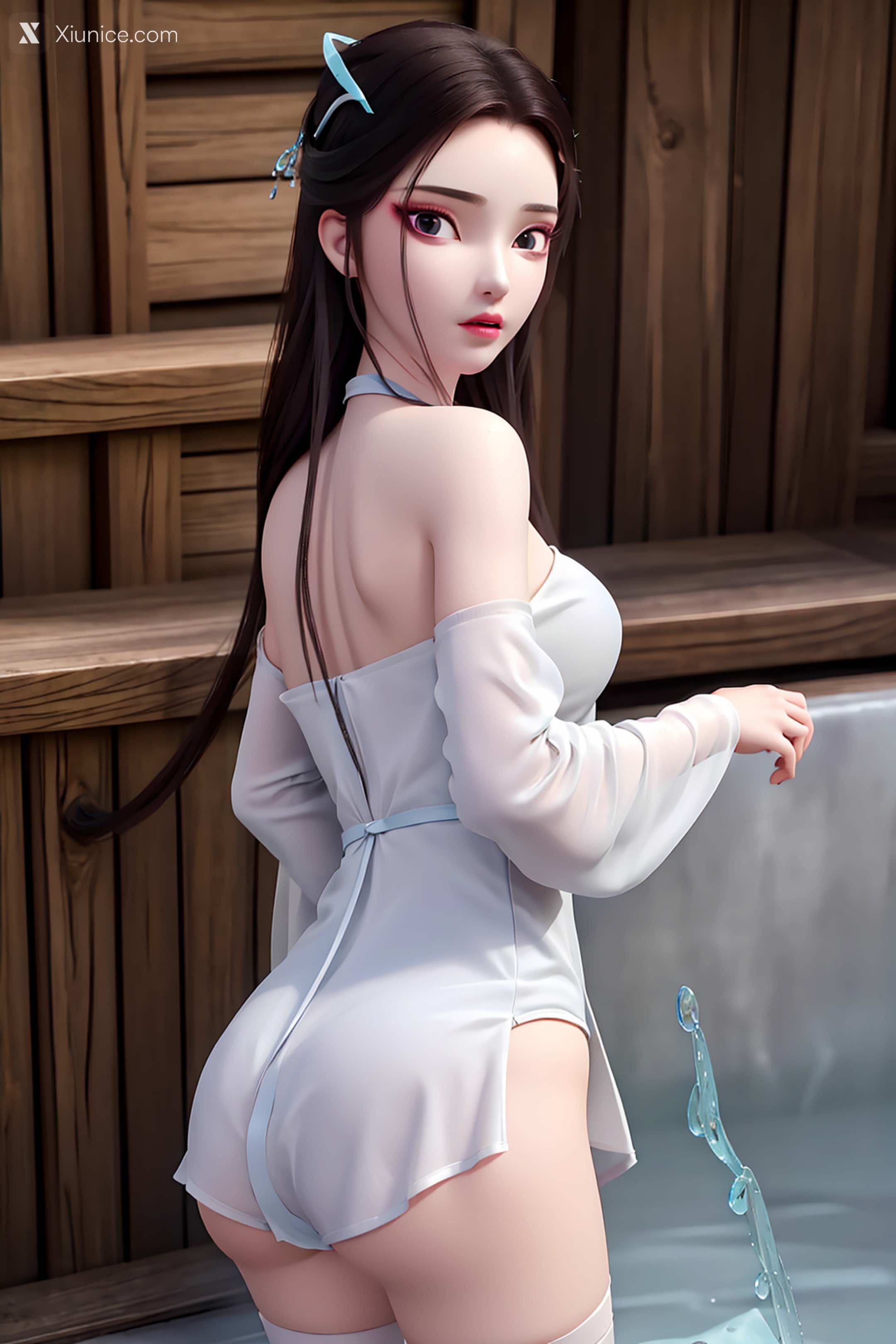 AI Girl Xiunice.com 白蛇缘起 小白 小白 白衣 11