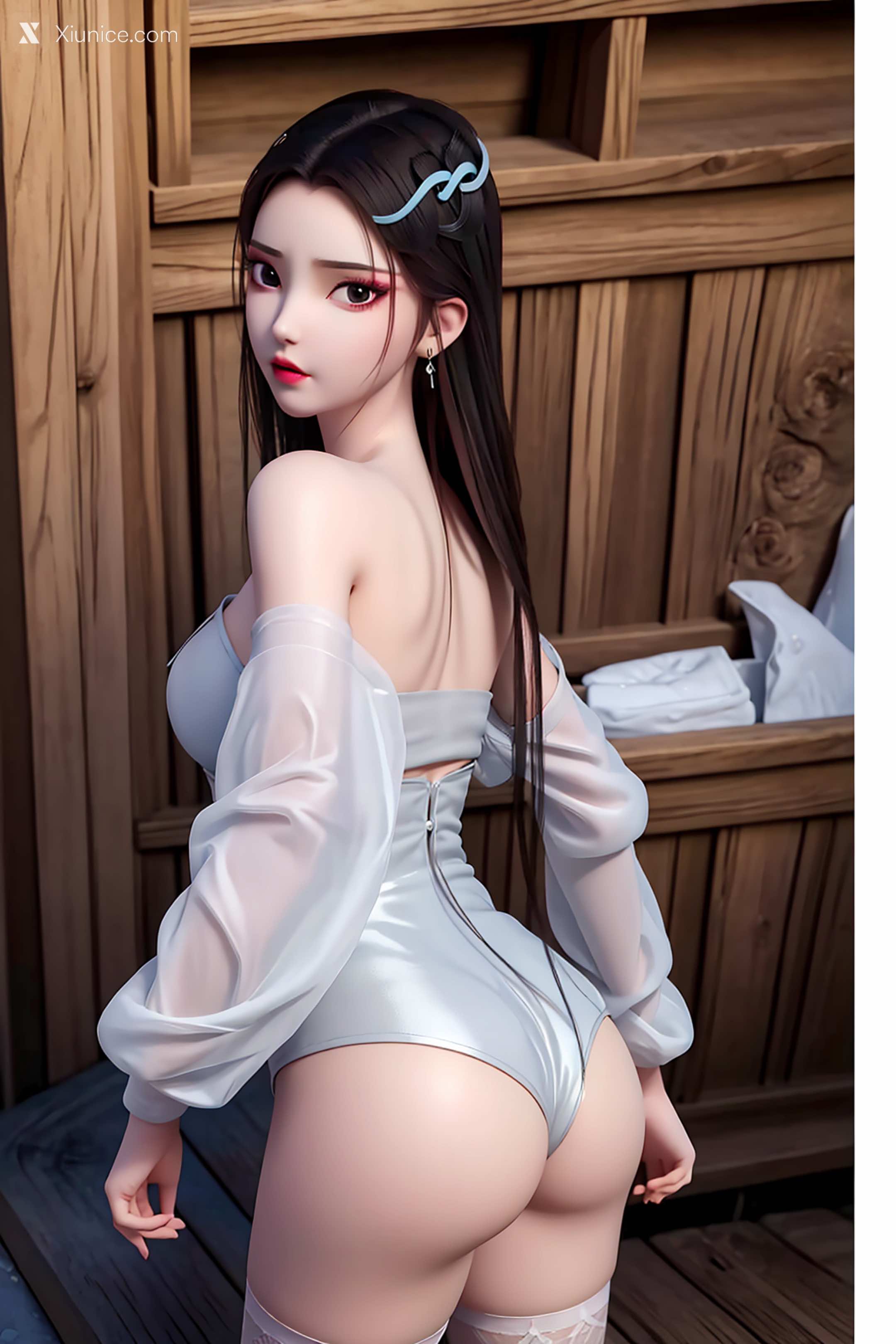 AI Girl Xiunice.com 白蛇缘起 小白 小白 白衣 17