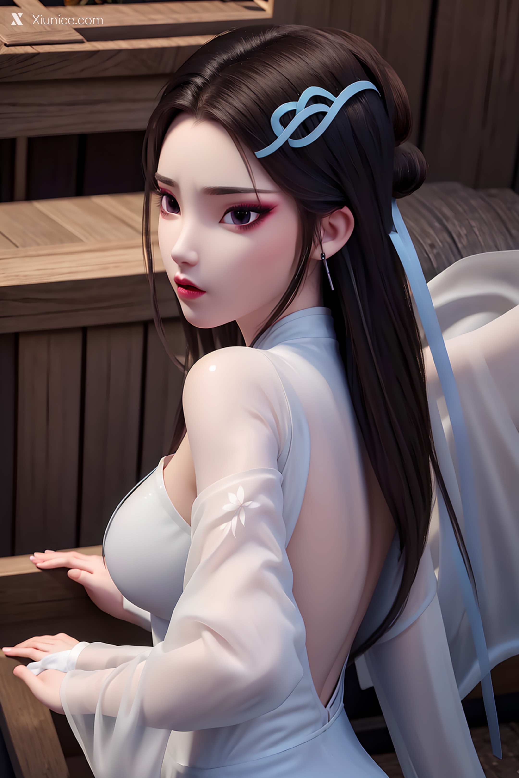 AI Girl Xiunice.com 白蛇缘起 小白 小白 白衣 18