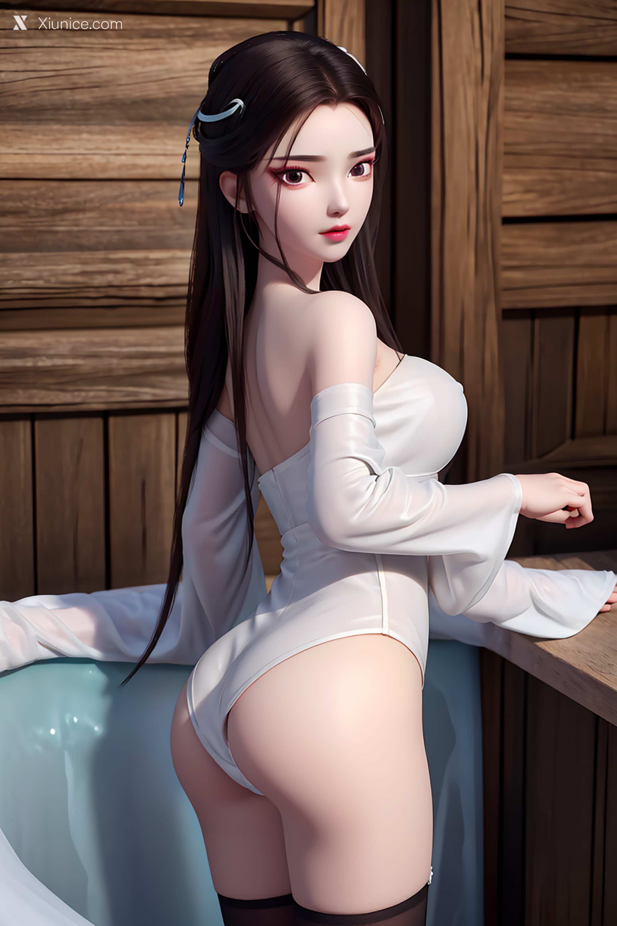 AI Girl Xiunice.com 白蛇缘起 小白 小白 白衣 2