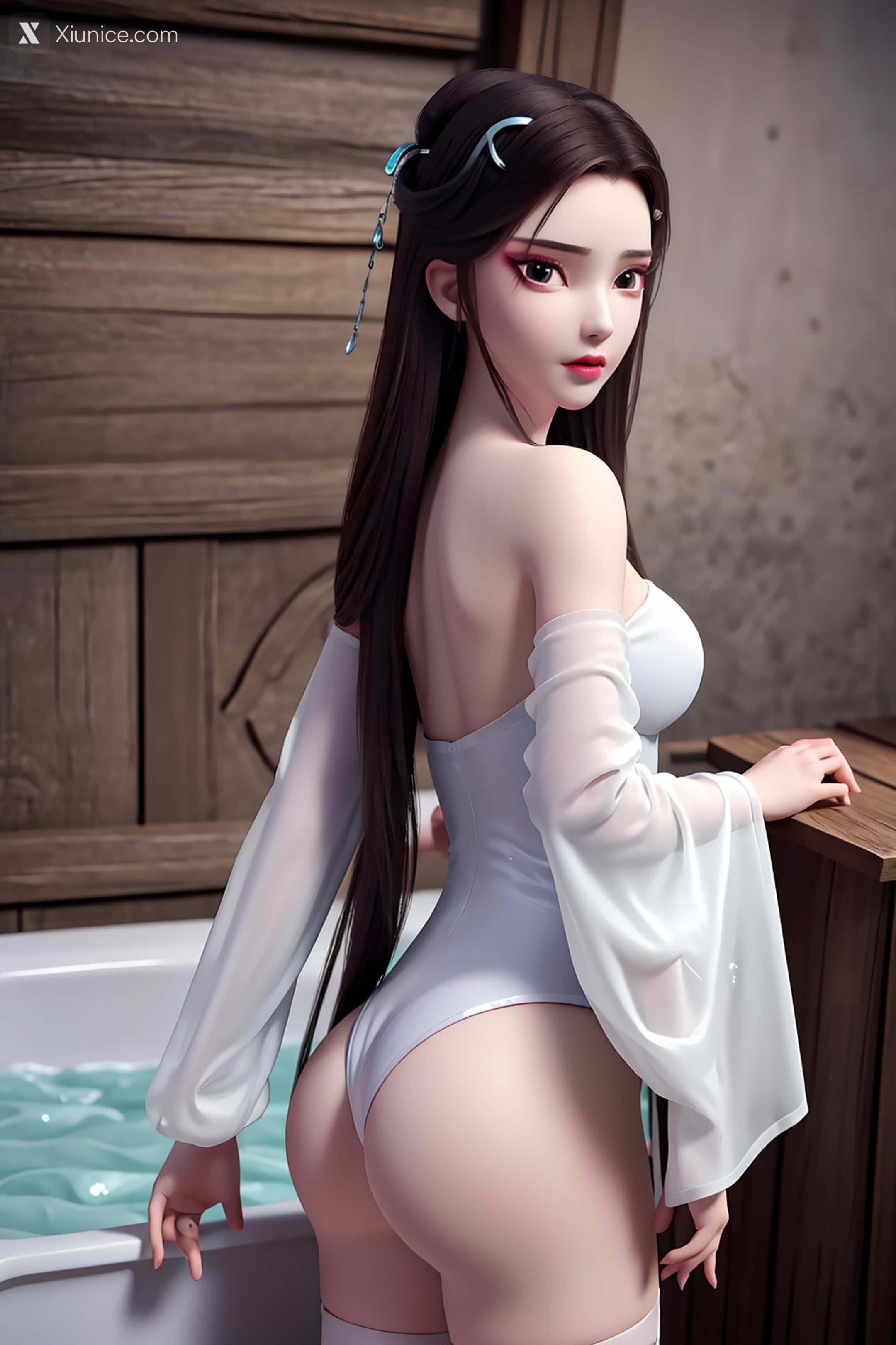 AI Girl Xiunice.com 白蛇缘起 小白 小白 白衣 20