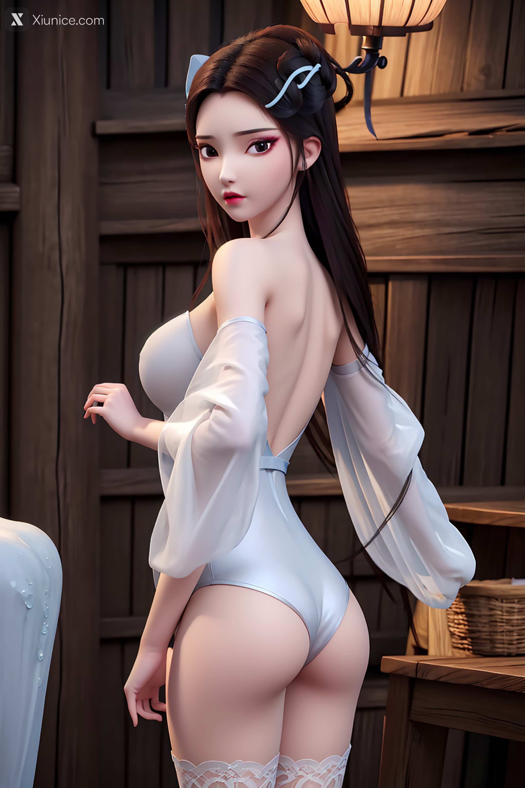AI Girl Xiunice.com 白蛇缘起 小白 小白 白衣 24