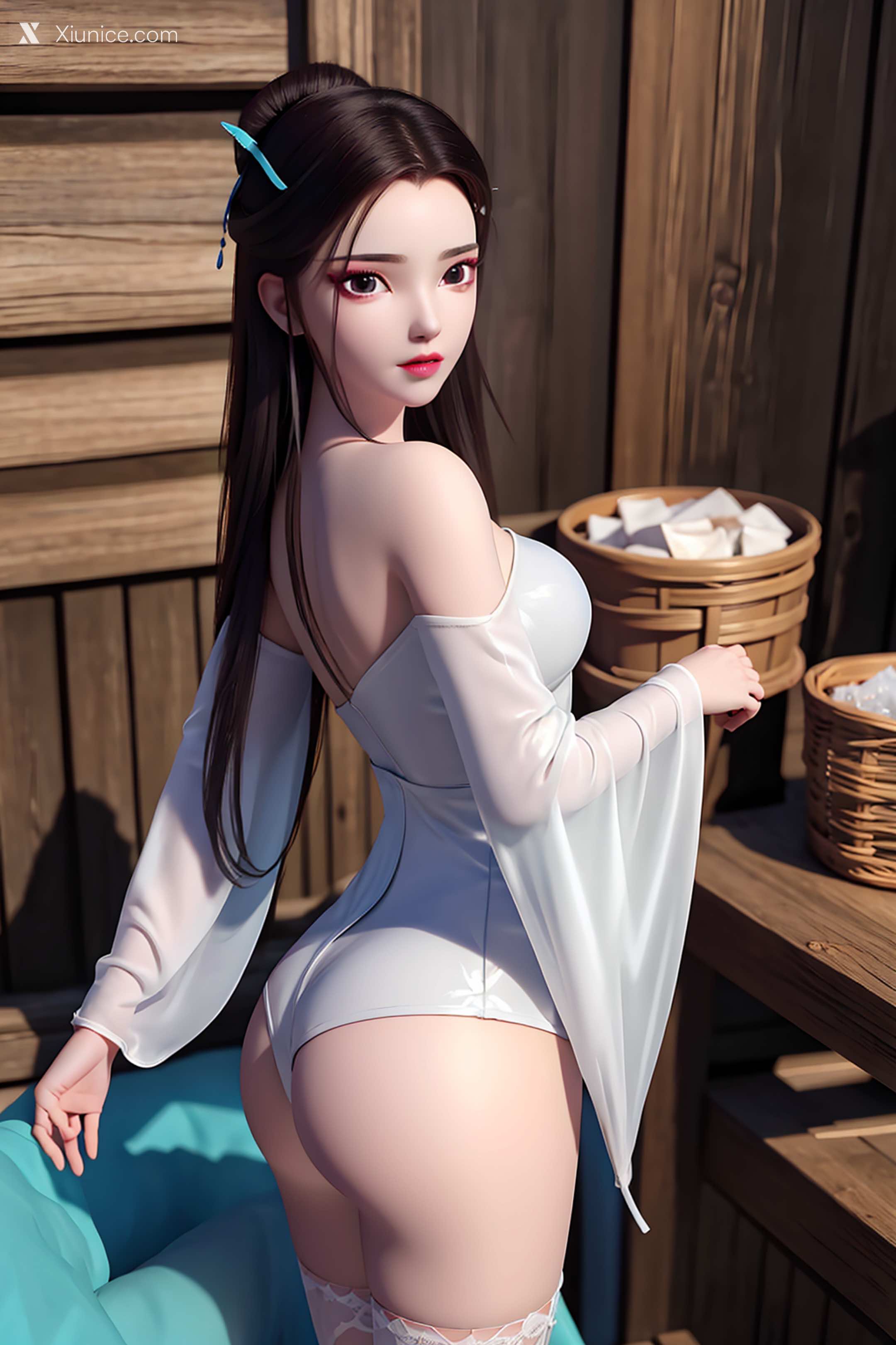 AI Girl Xiunice.com 白蛇缘起 小白 小白 白衣 5