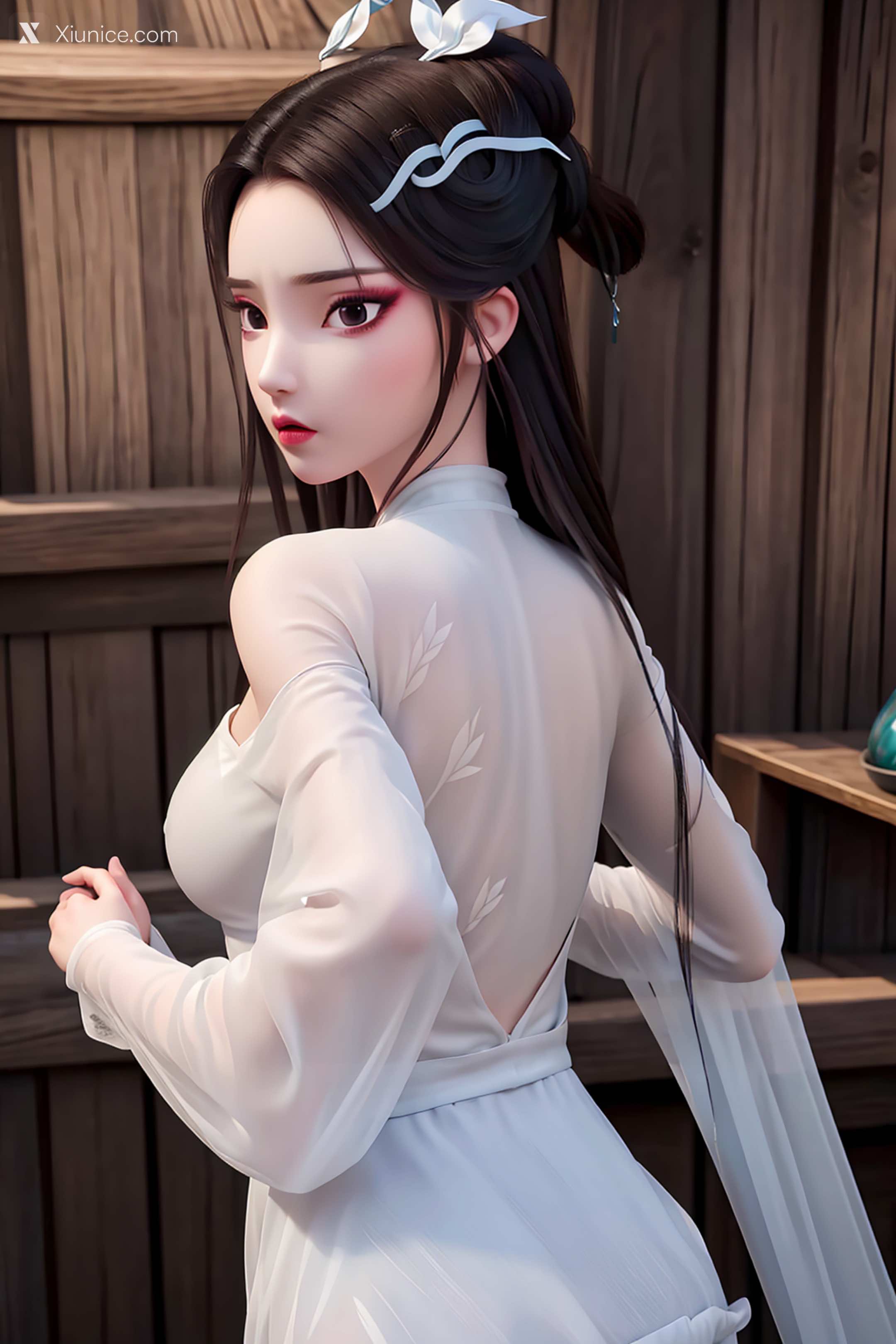 AI Girl Xiunice.com 白蛇缘起 小白 小白 白衣 7