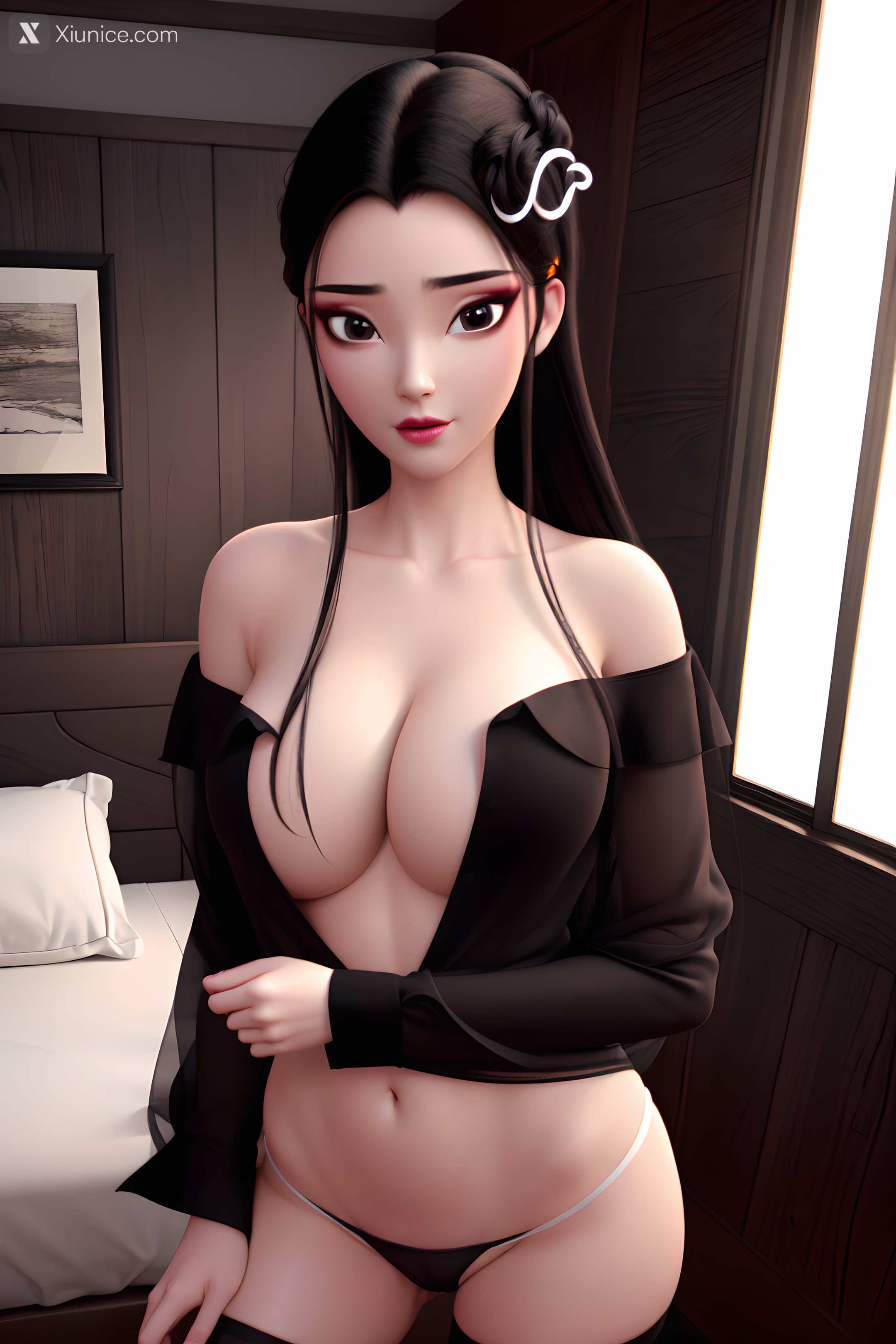 AI Girl Xiunice.com 白蛇缘起 小白 小白 睡衣 13