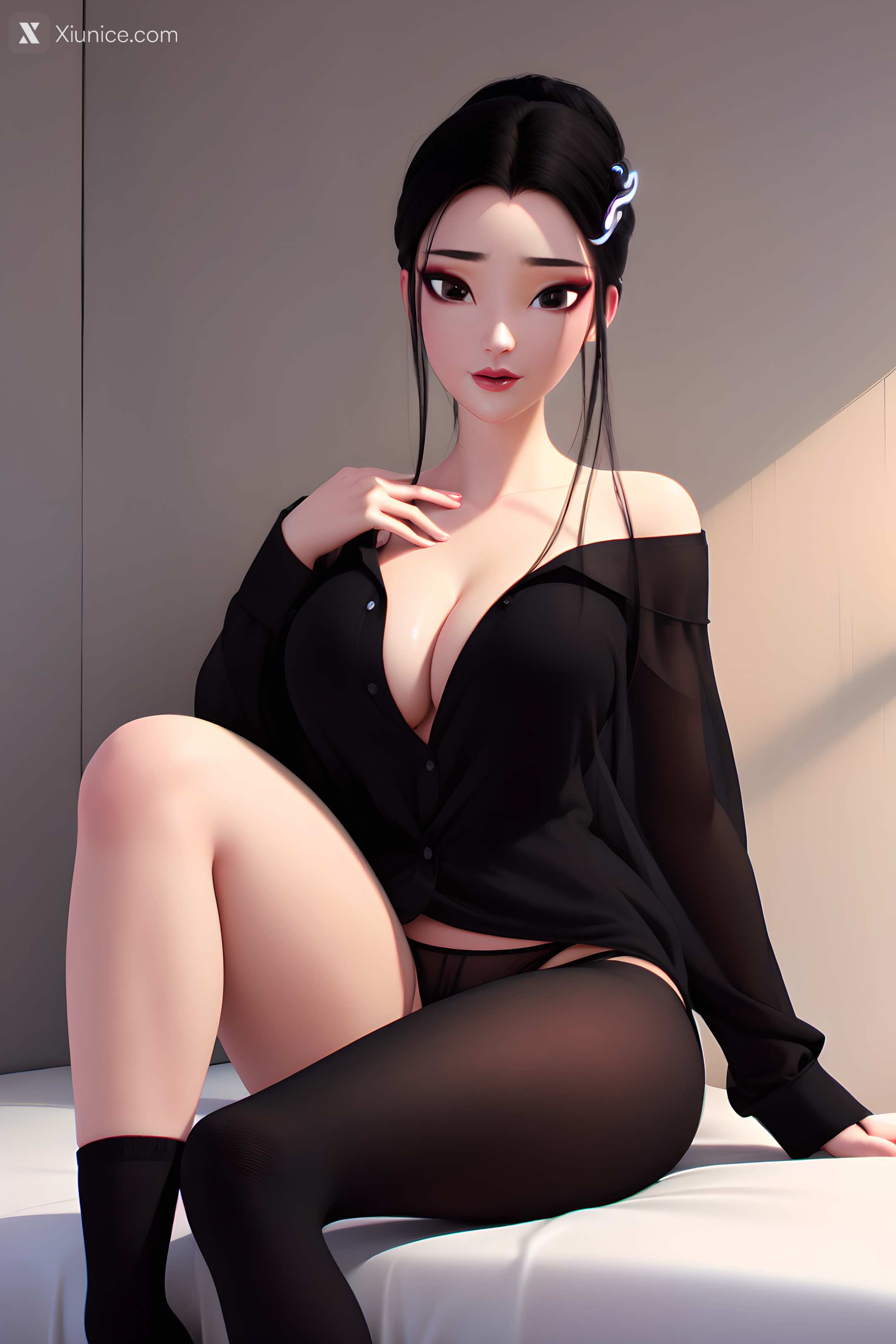 AI Girl Xiunice.com 白蛇缘起 小白 小白 睡衣 16