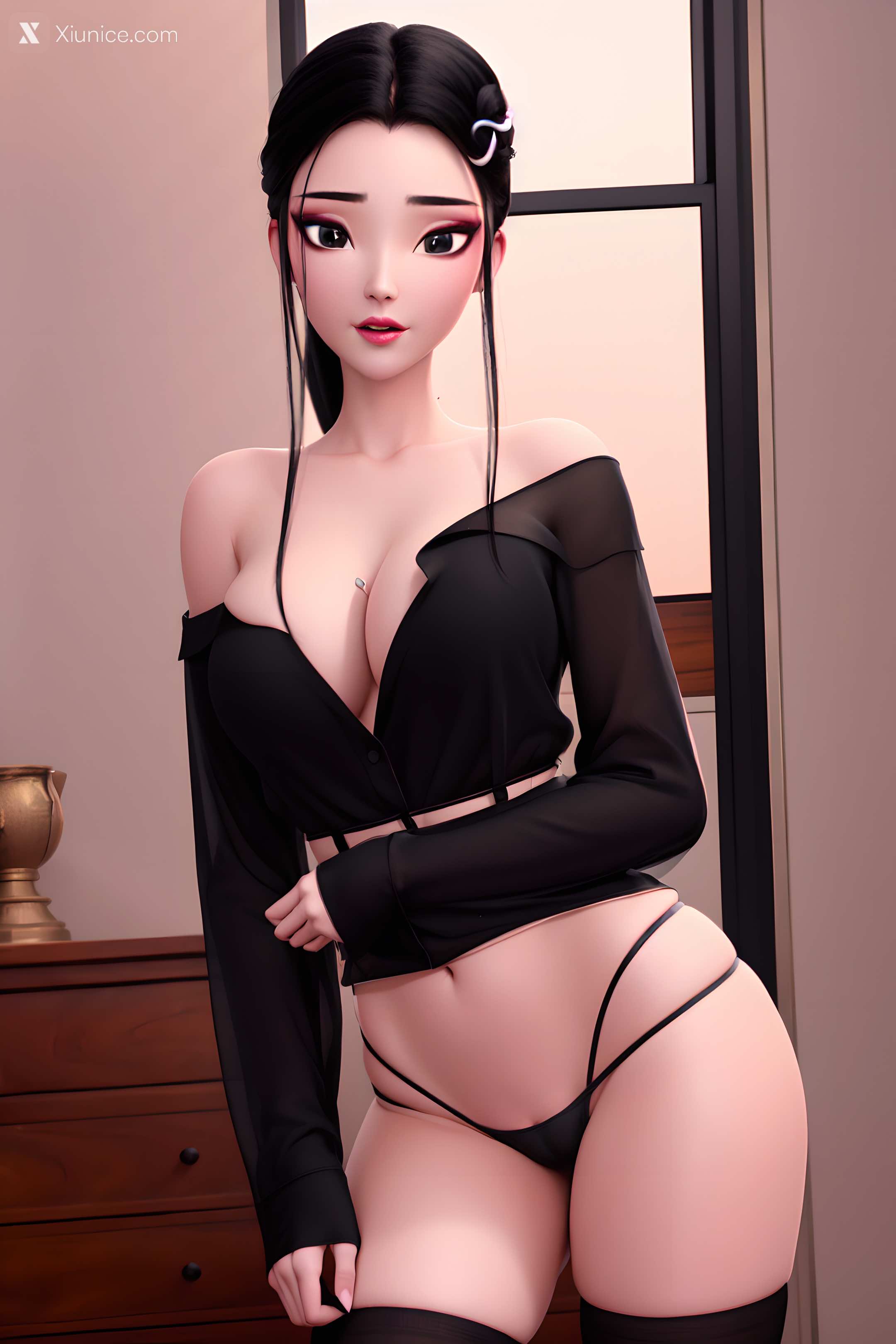 AI Girl Xiunice.com 白蛇缘起 小白 小白 睡衣 8