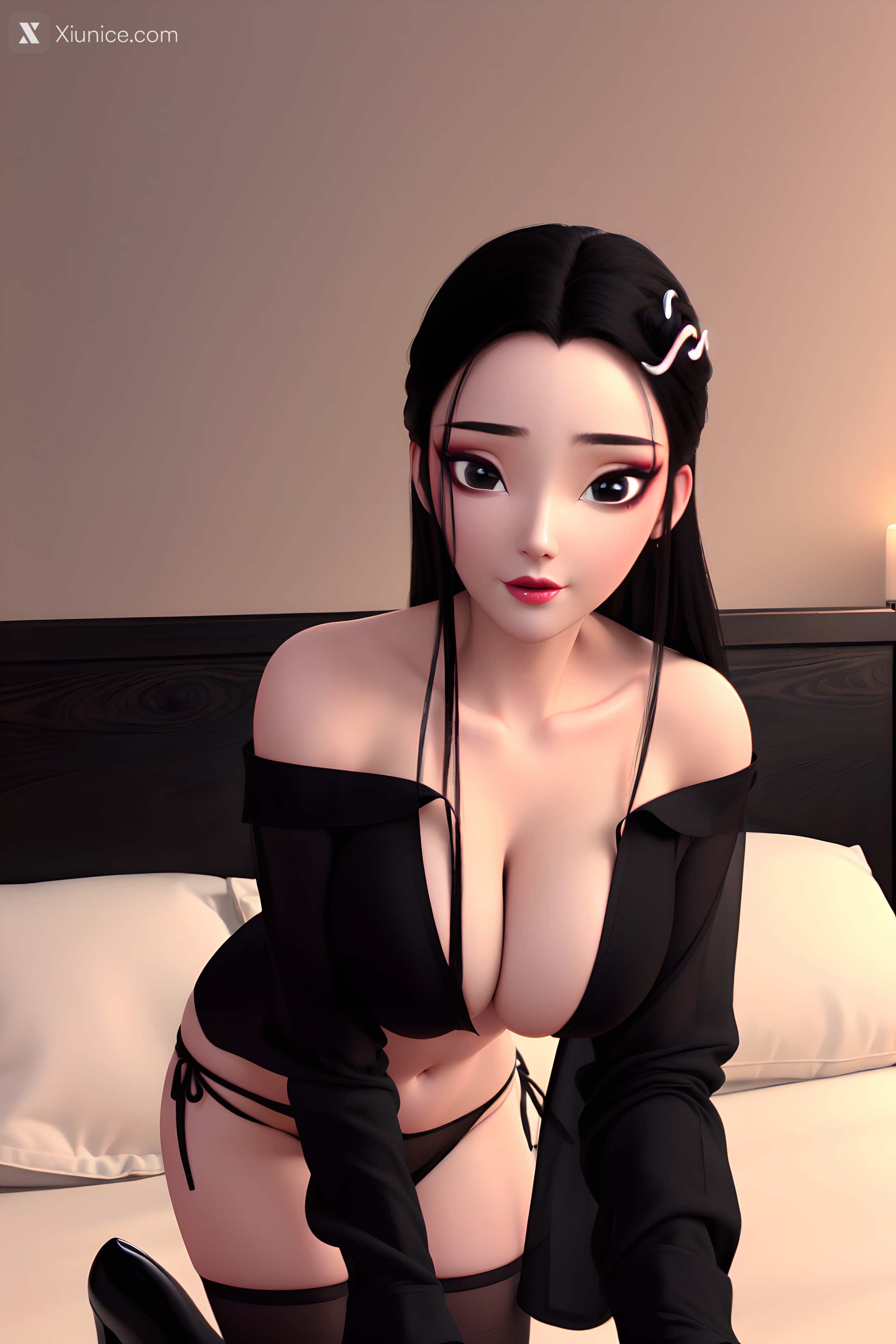 AI Girl Xiunice.com 白蛇缘起 小白 小白 睡衣 9