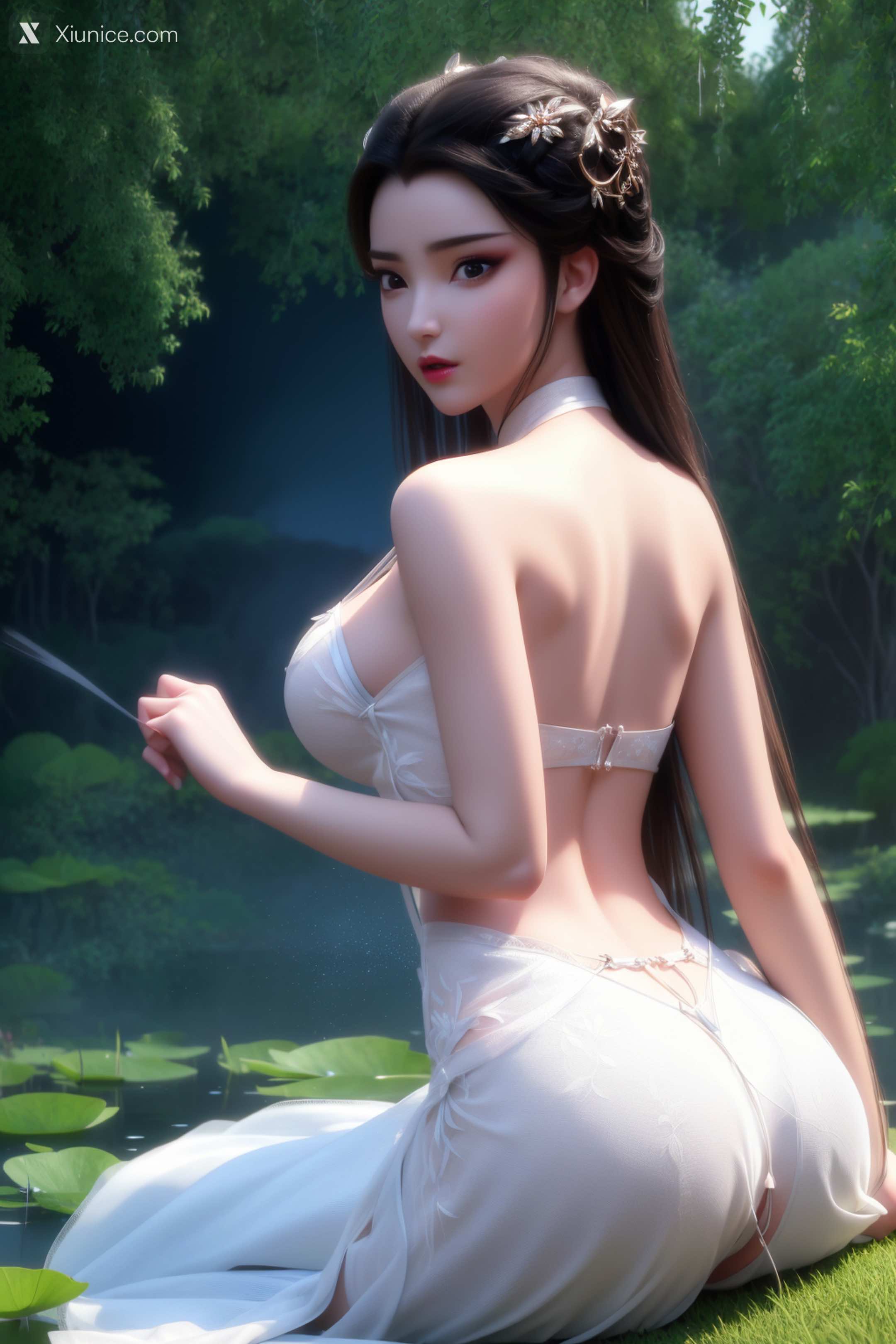 AI Girl Xiunice.com 白蛇缘起 小白 小白 薄纱 EP.1 101