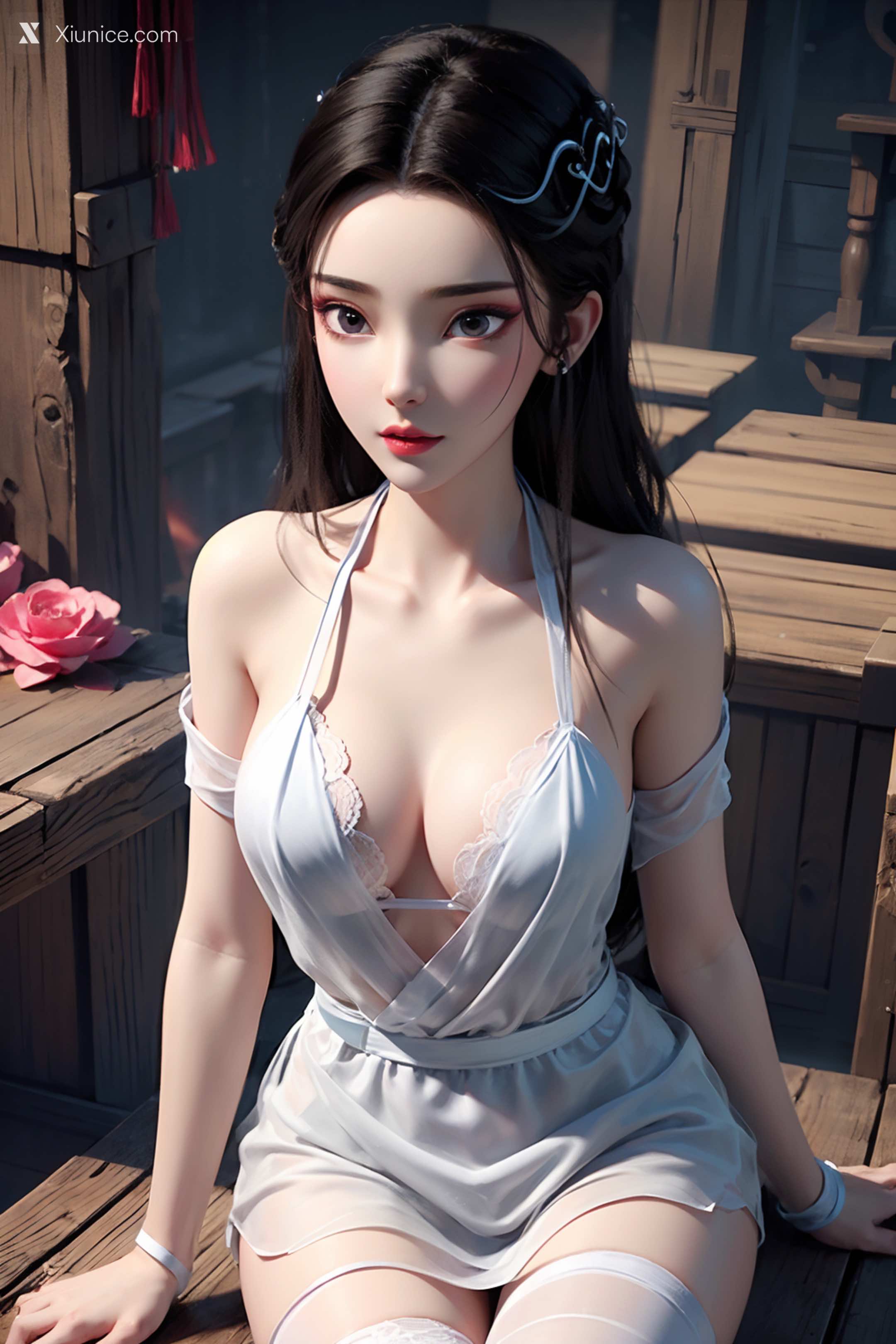 AI Girl Xiunice.com 白蛇缘起 小白 小白 薄纱 EP.1 106