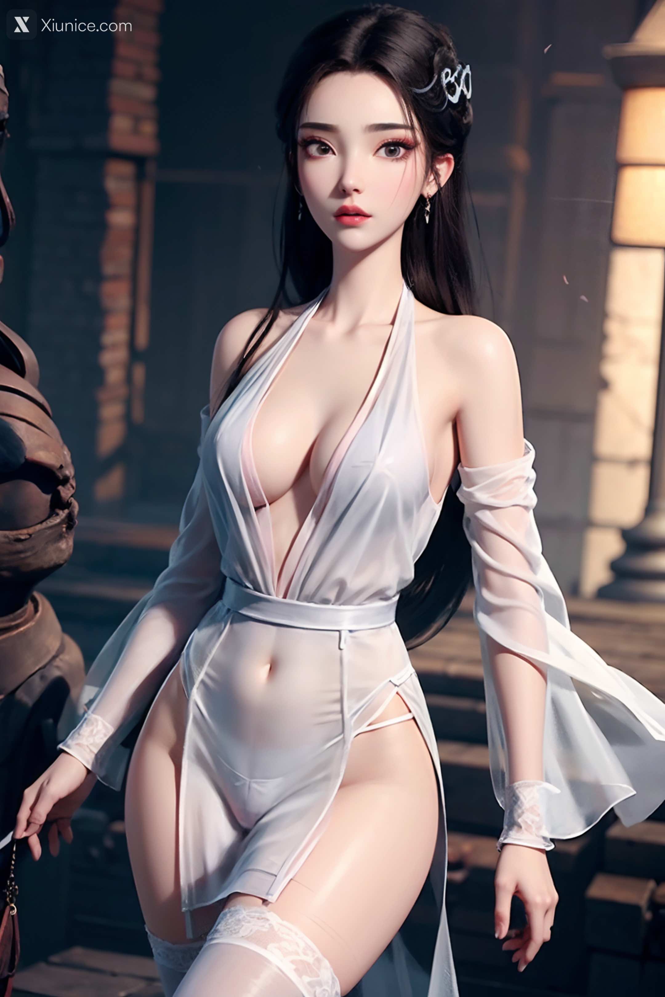 AI Girl Xiunice.com 白蛇缘起 小白 小白 薄纱 EP.1 118