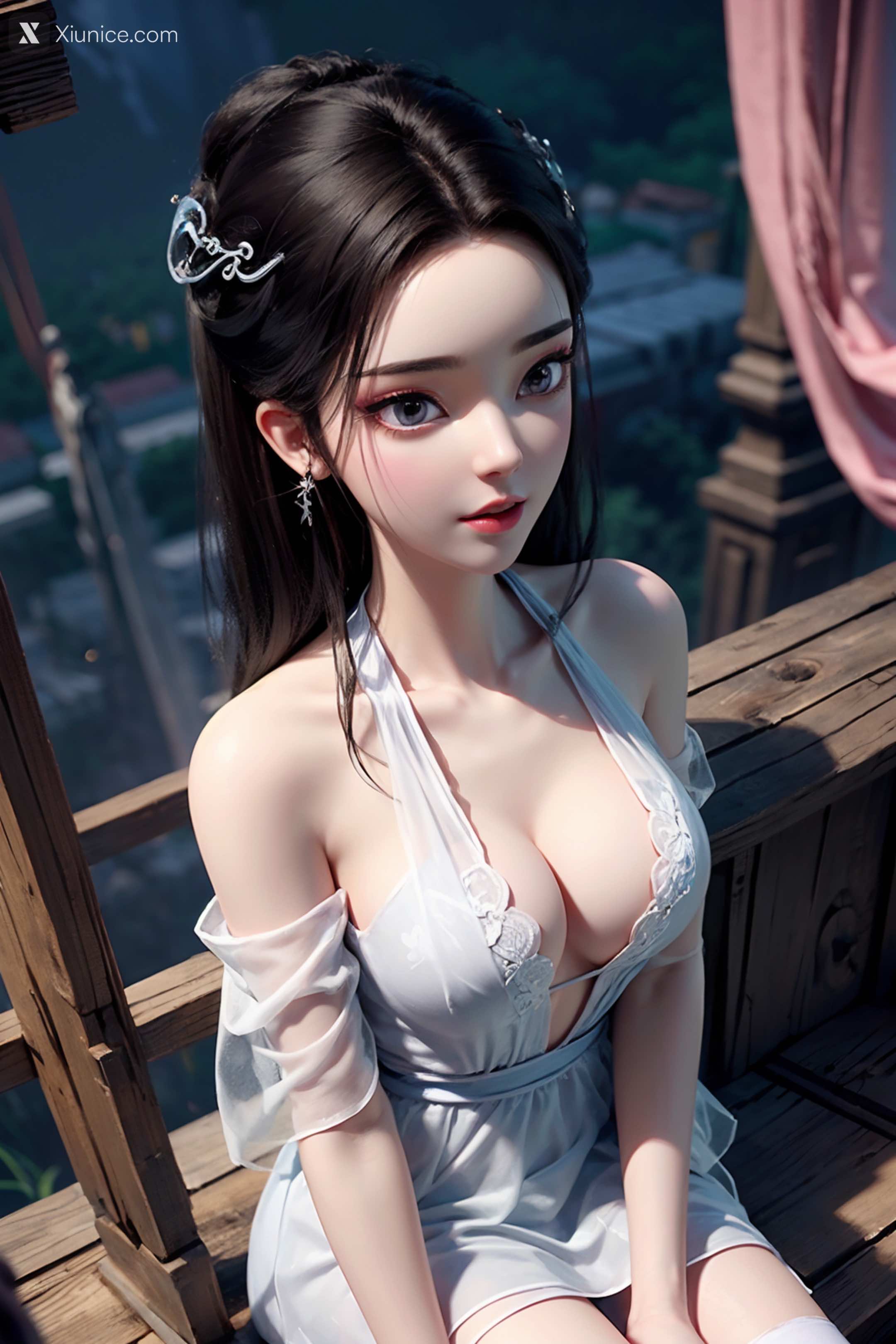 AI Girl Xiunice.com 白蛇缘起 小白 小白 薄纱 EP.1 124